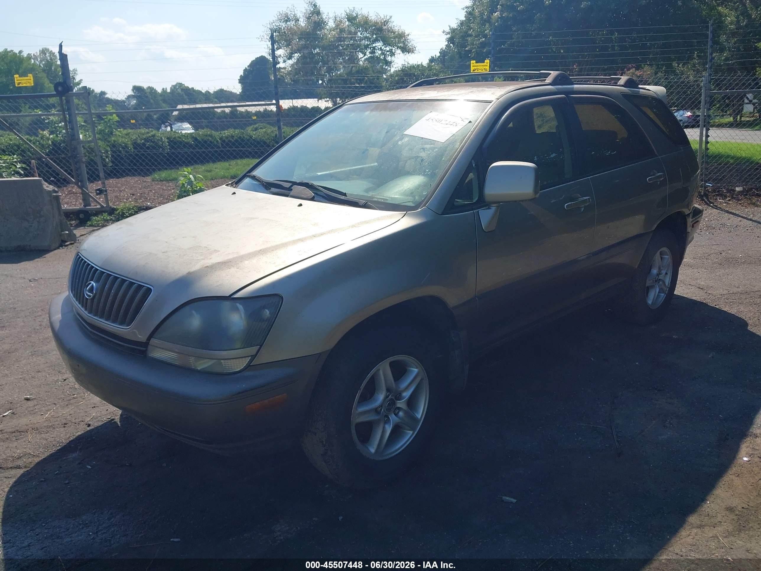 2000 Lexus Rx 300 Gold vin: JT6HF10U2Y0154416