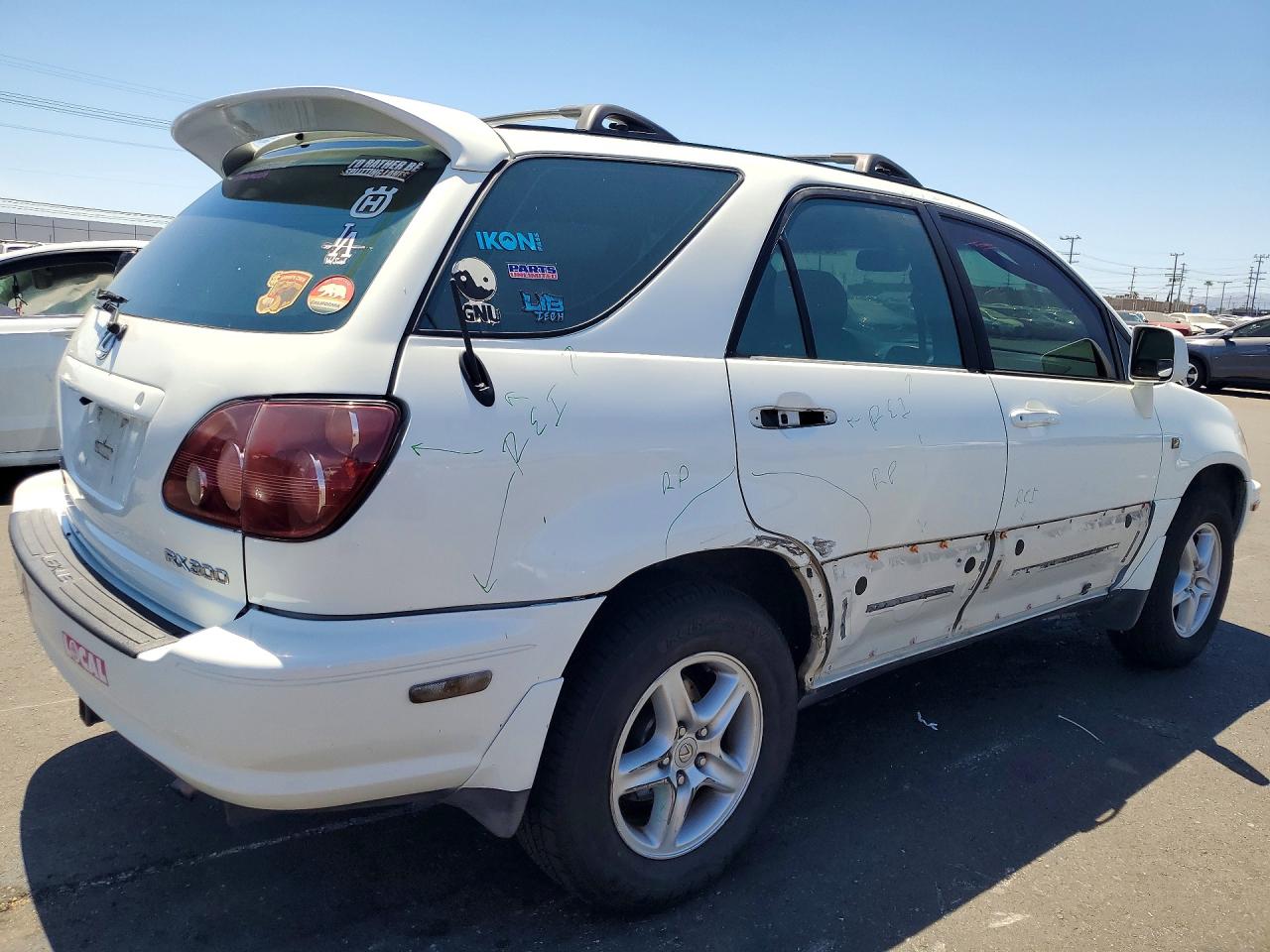 2000 Lexus Rx 300 White vin: JT6HF10U3Y0107198