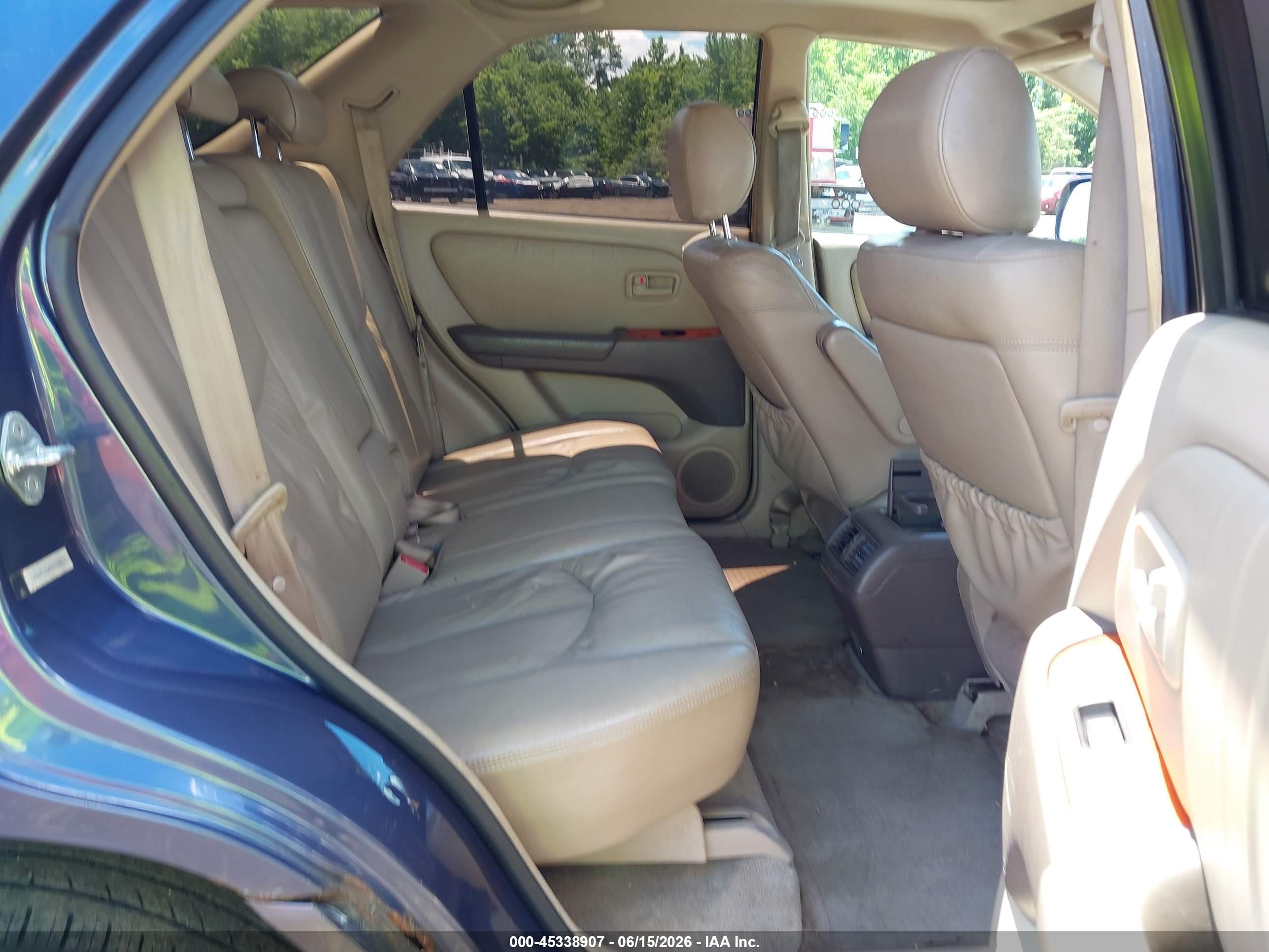 2000 Lexus Rx 300 Dark Blue vin: JT6HF10U5Y0110412