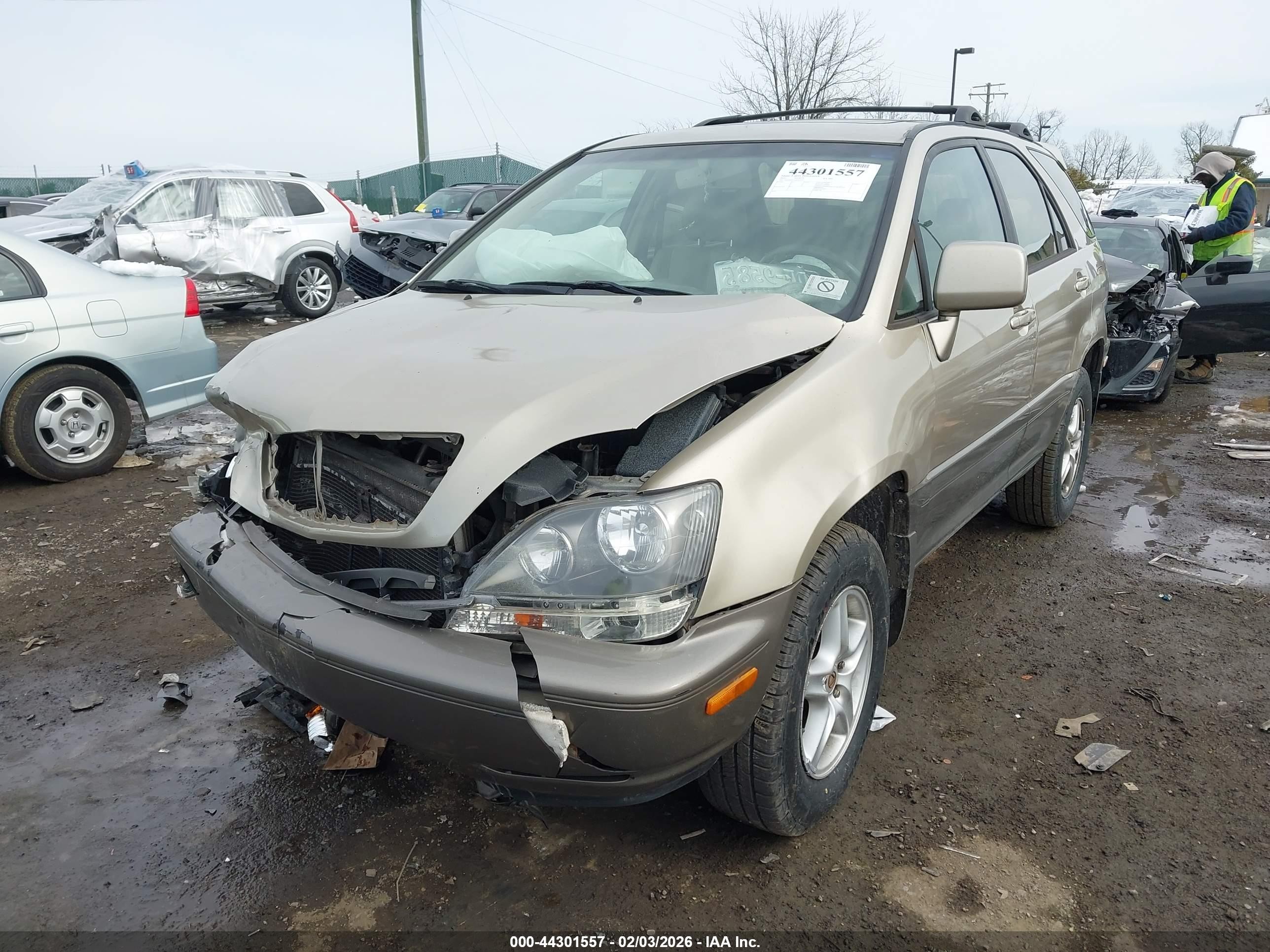 2000 Lexus Rx 300   Beige vin: JT6HF10U5Y0142213