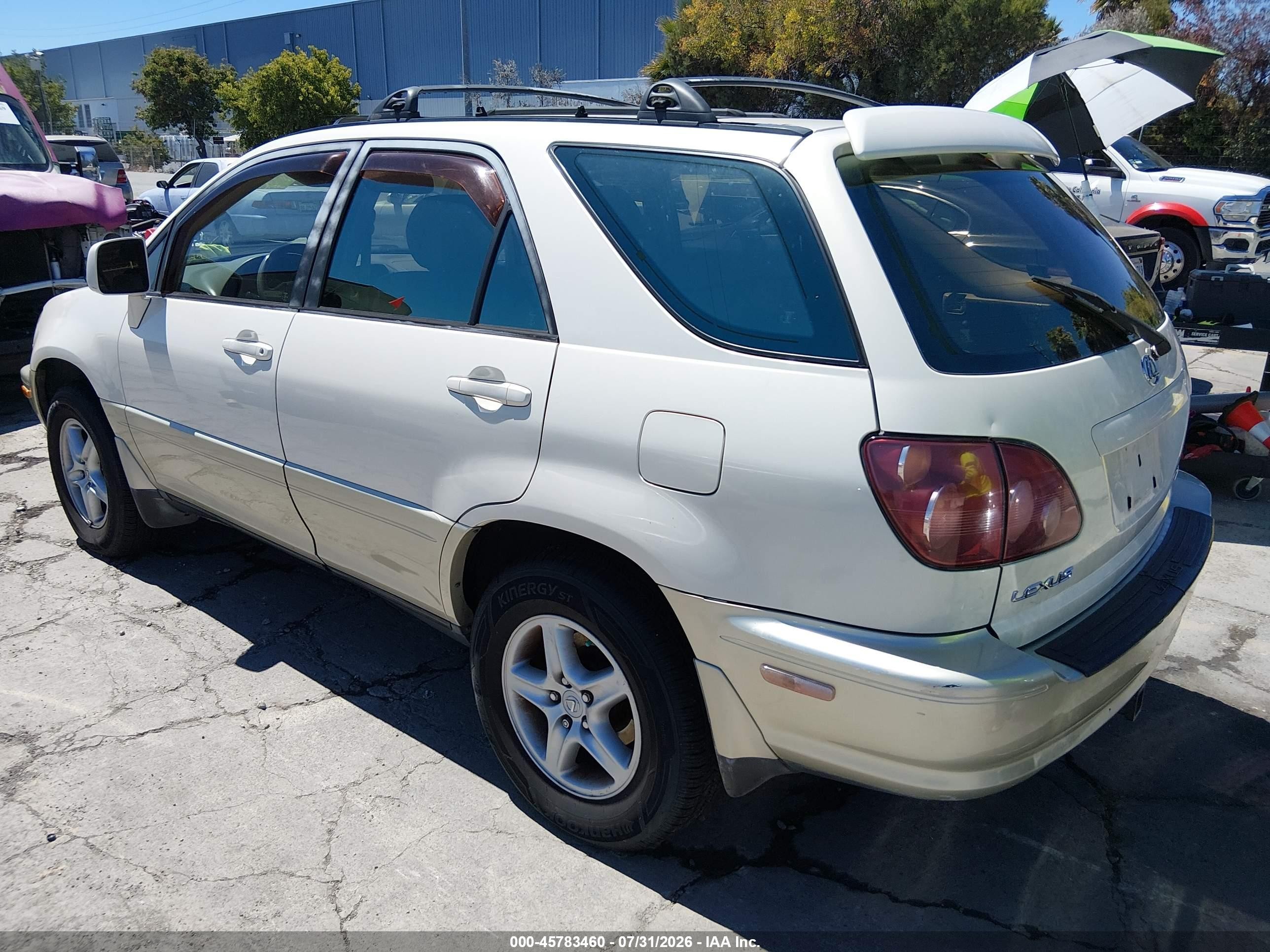 1999 Lexus Rx 300   White vin: JT6HF10U6X0023486