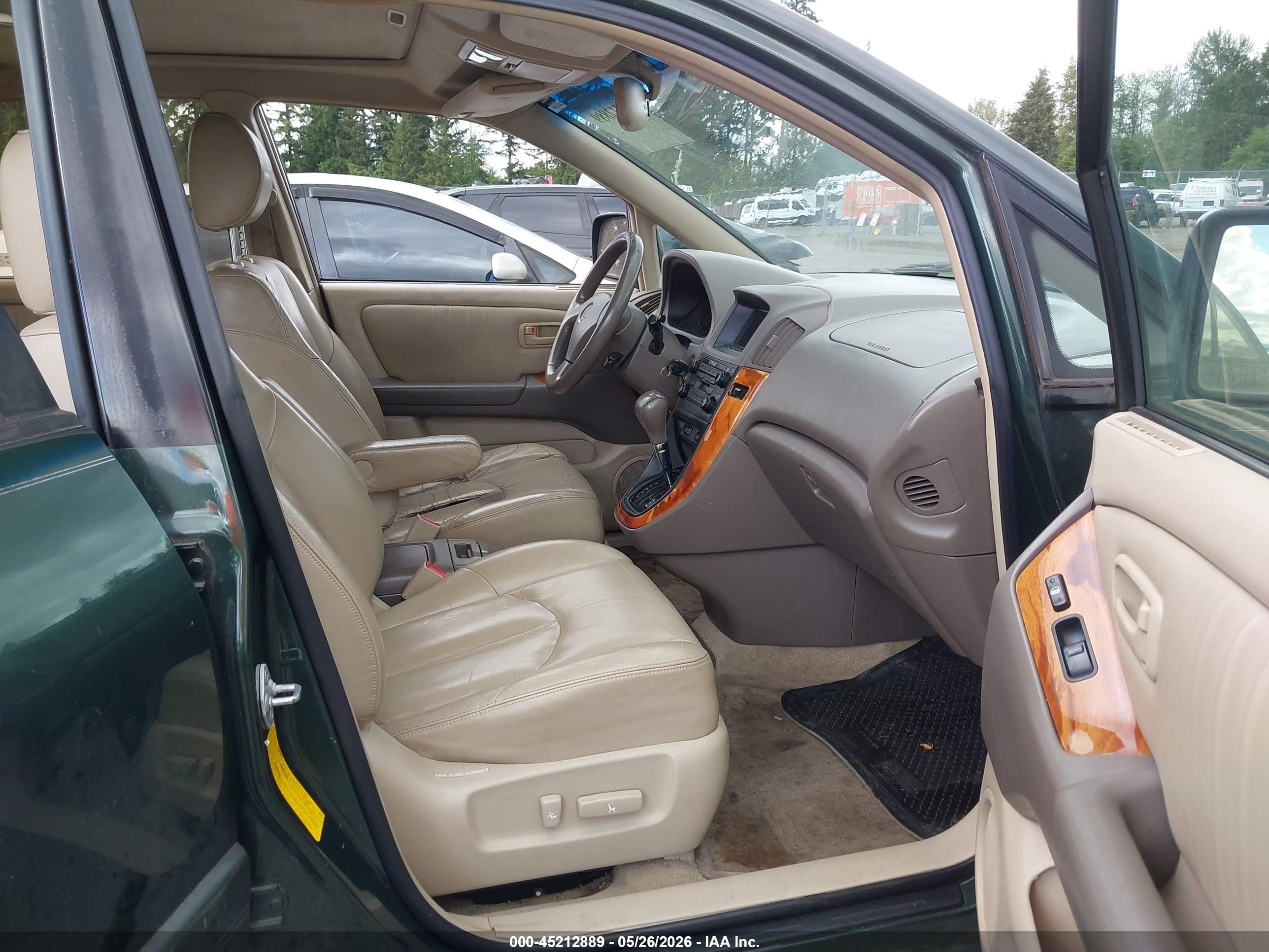 1999 Lexus Rx 300   Green vin: JT6HF10U6X0047089