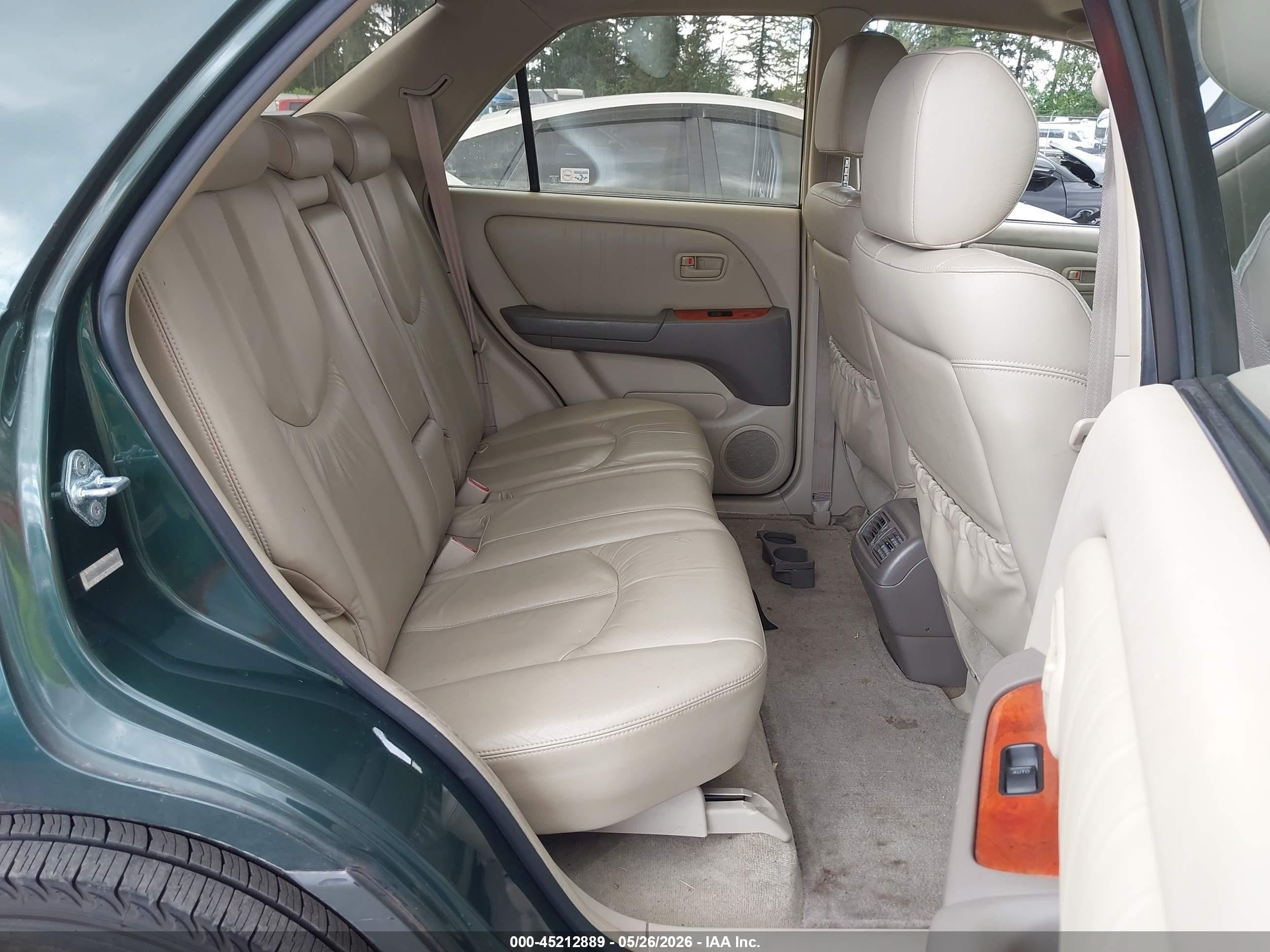 1999 Lexus Rx 300   Green vin: JT6HF10U6X0047089
