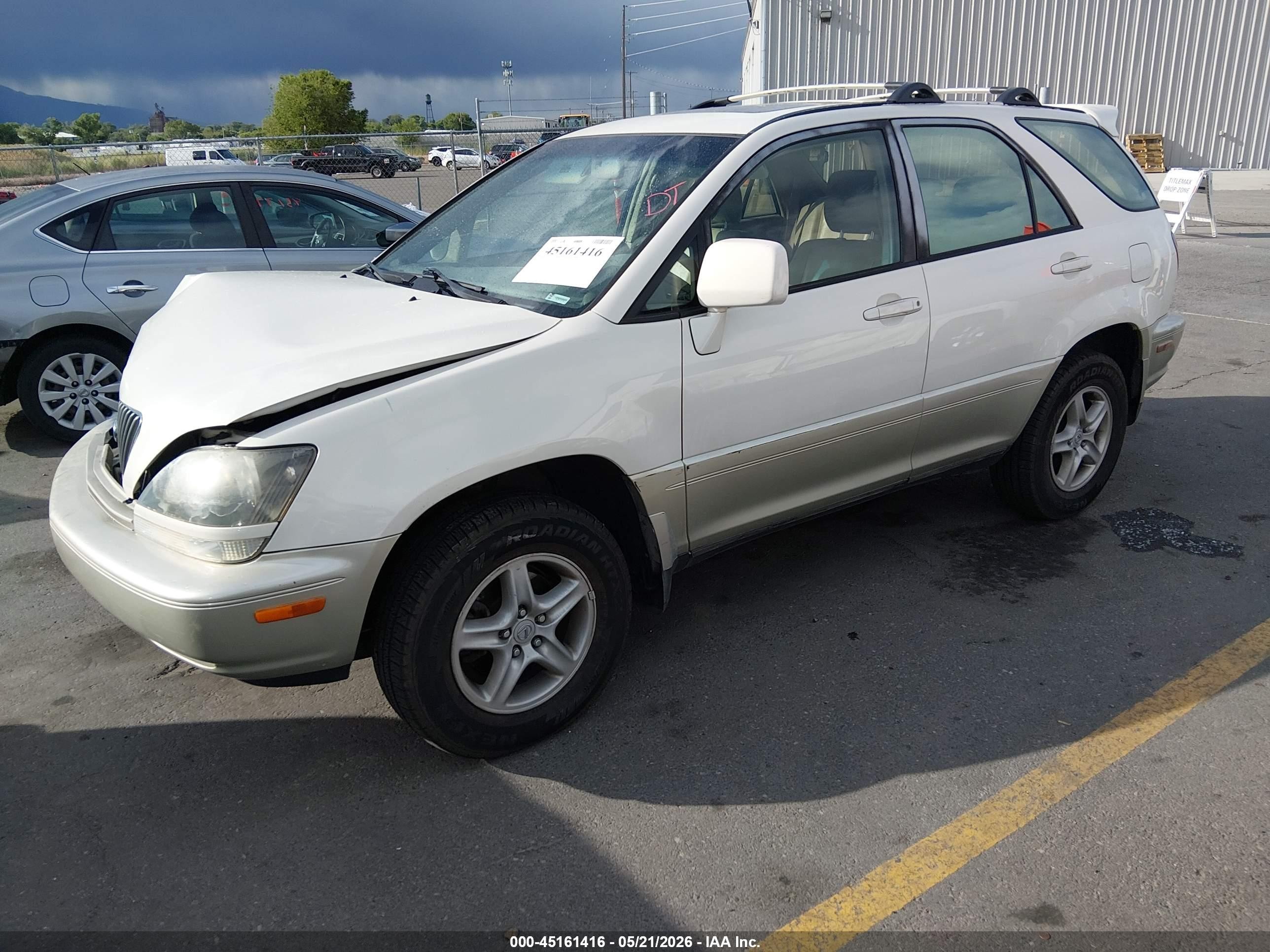 2000 Lexus Rx 300 White vin: JT6HF10U6Y0097895