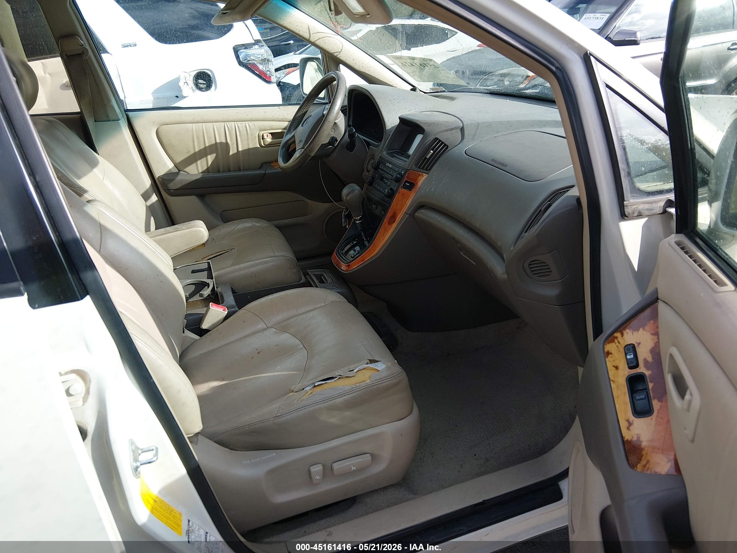 2000 Lexus Rx 300 White vin: JT6HF10U6Y0097895