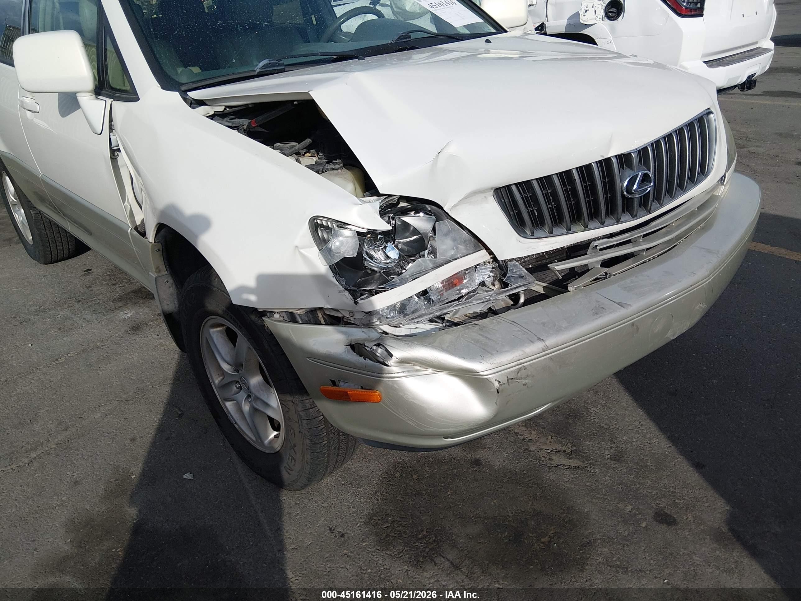 2000 Lexus Rx 300 White vin: JT6HF10U6Y0097895