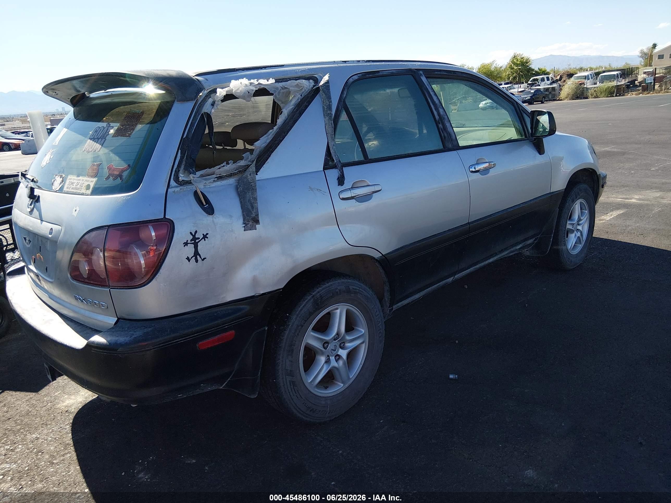2000 Lexus Rx 300   Gray vin: JT6HF10U7Y0126238