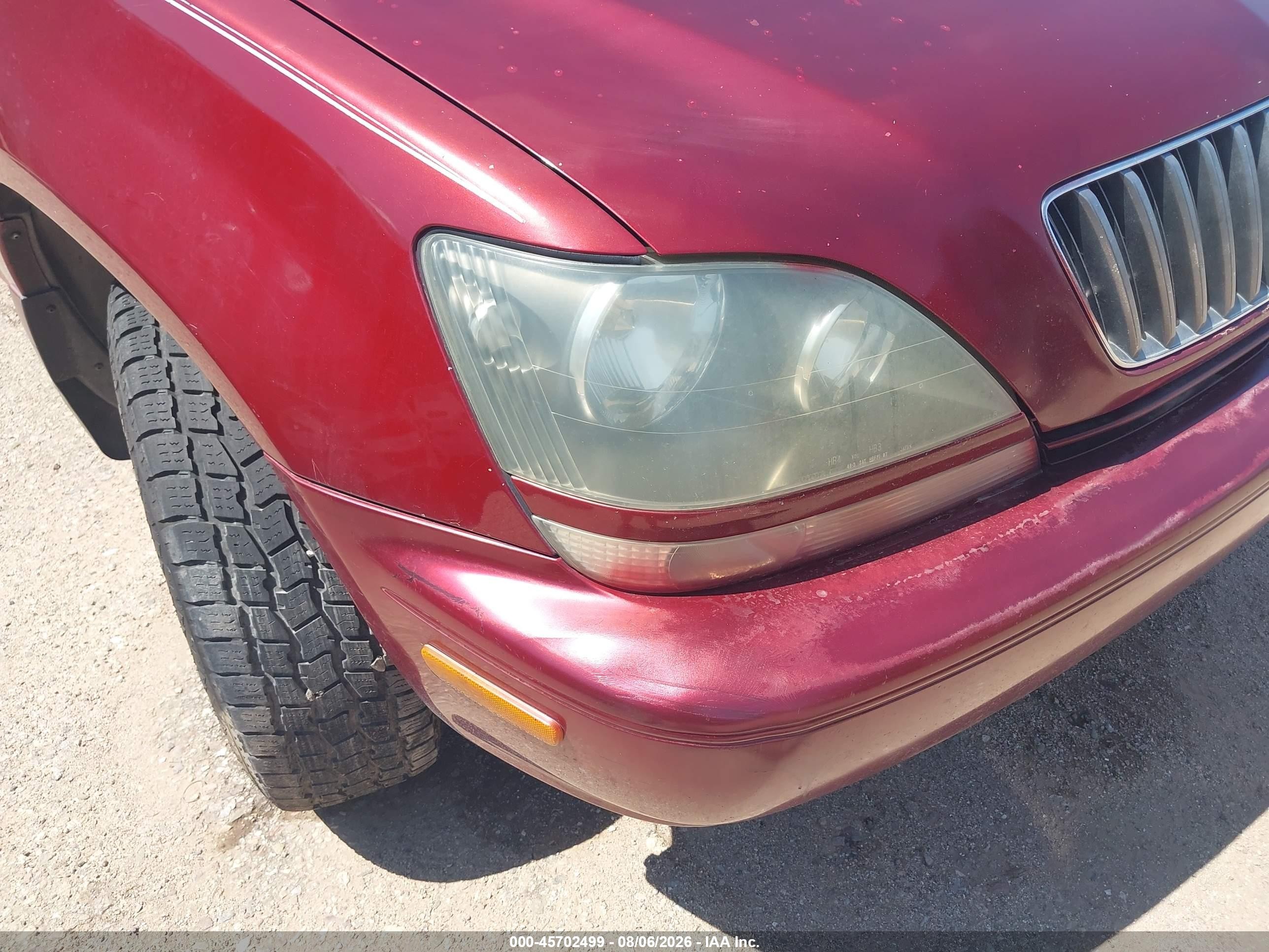 2000 Lexus Rx 300   Burgundy vin: JT6HF10U8Y0130413