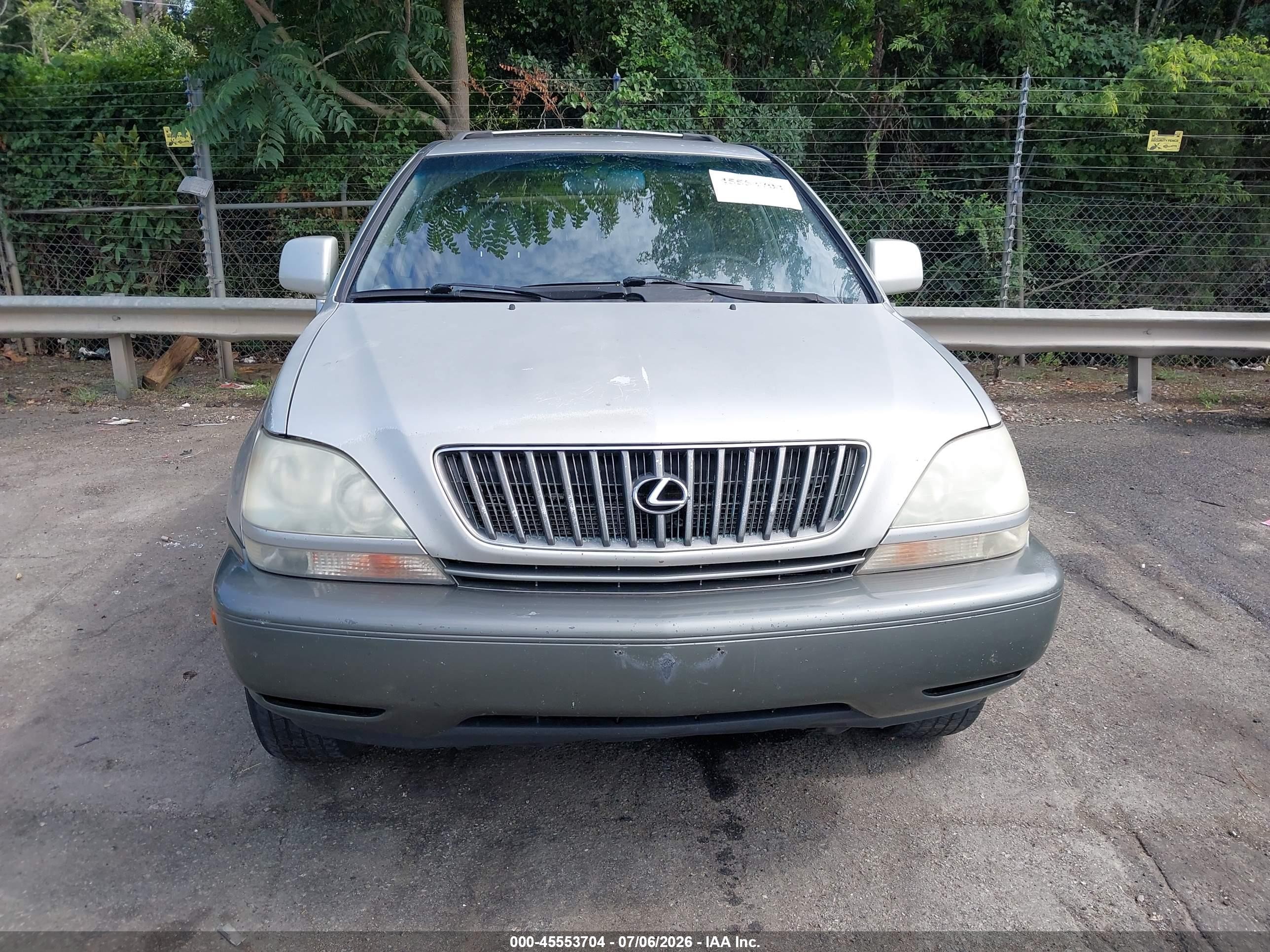 2000 Lexus Rx 300   Gray vin: JT6HF10UXY0142000