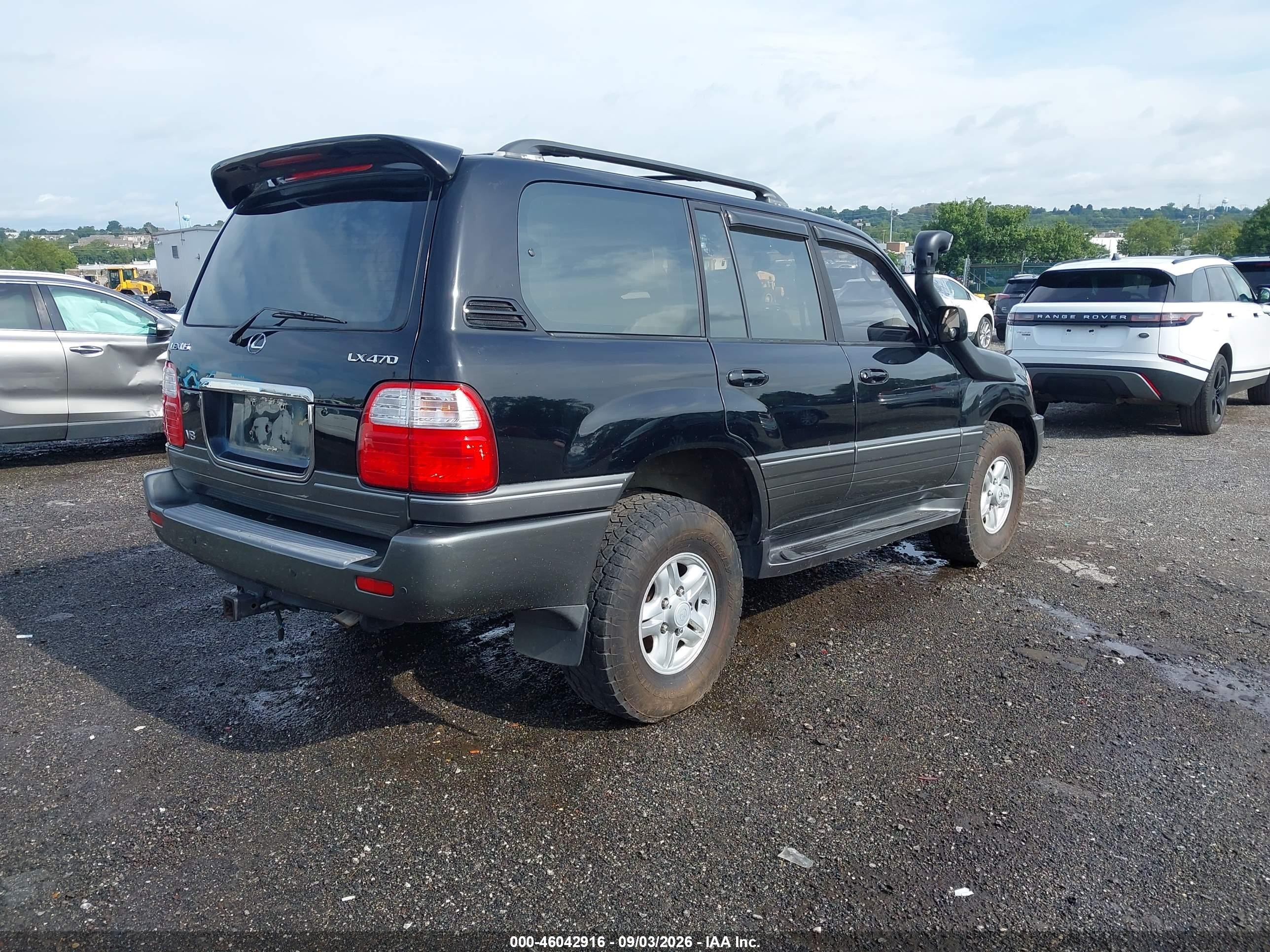2000 Lexus Lx 470   Black vin: JT6HT00W0Y0109964