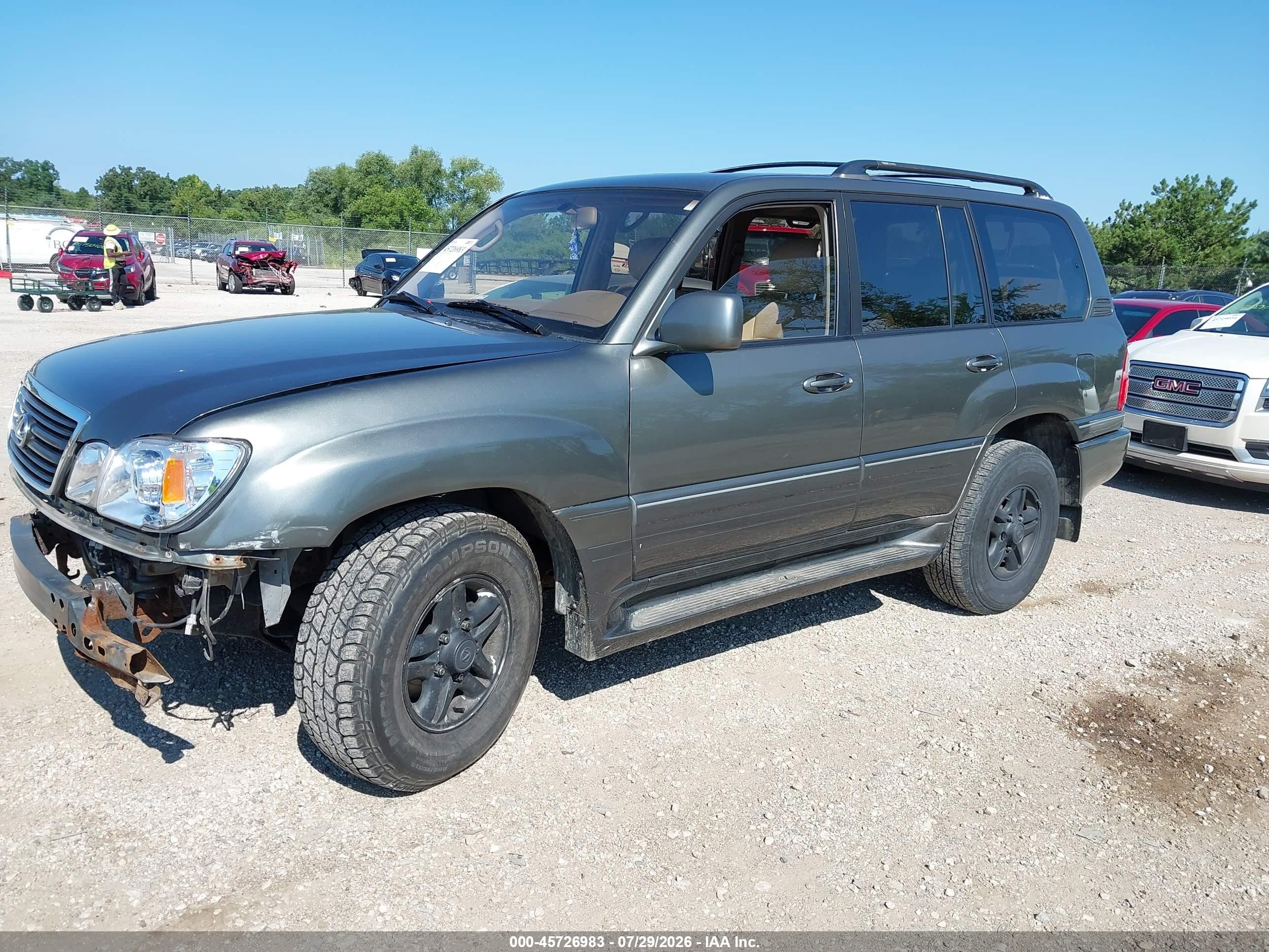 1999 Lexus Lx 470   Gray vin: JT6HT00W1X0041849