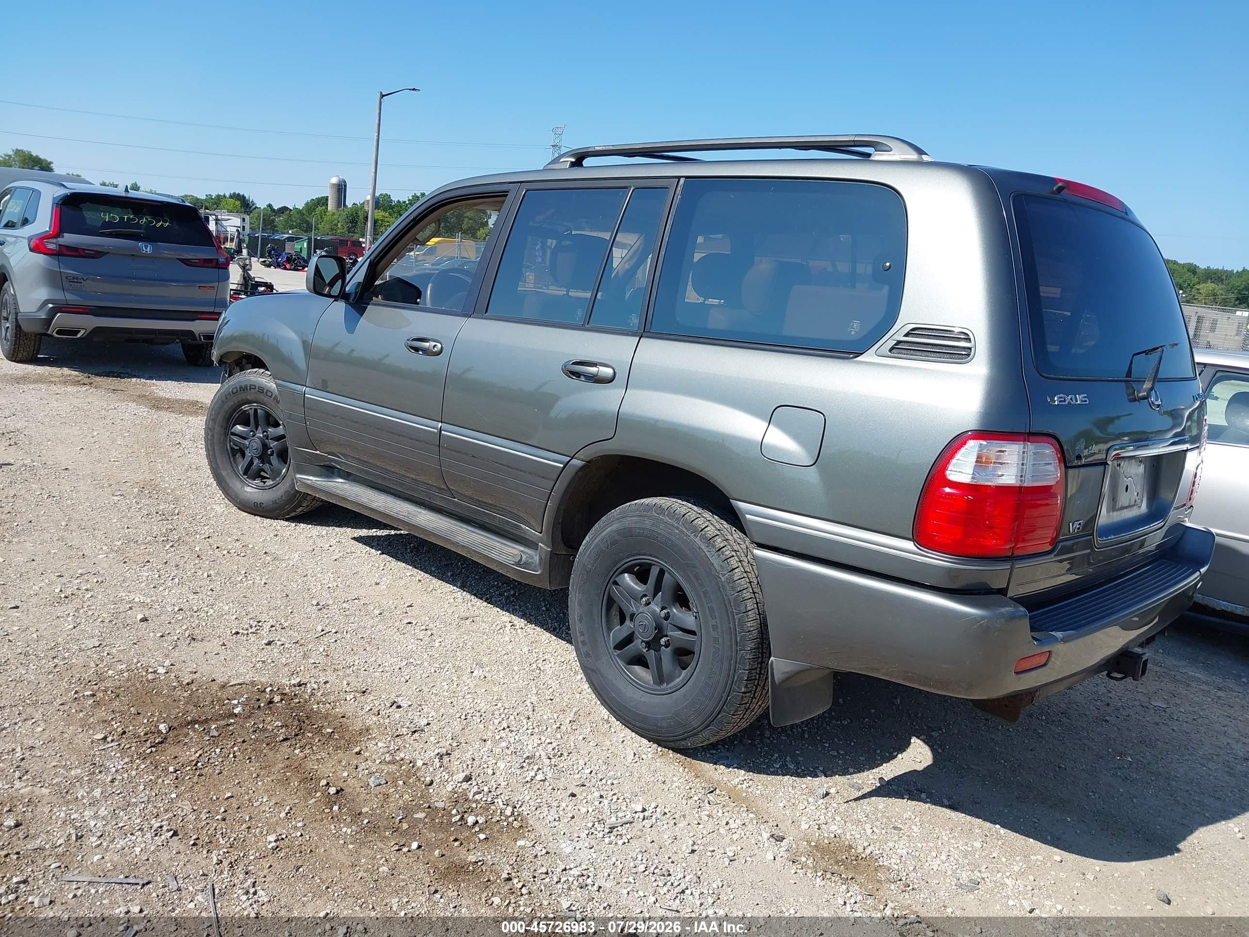 1999 Lexus Lx 470   Gray vin: JT6HT00W1X0041849