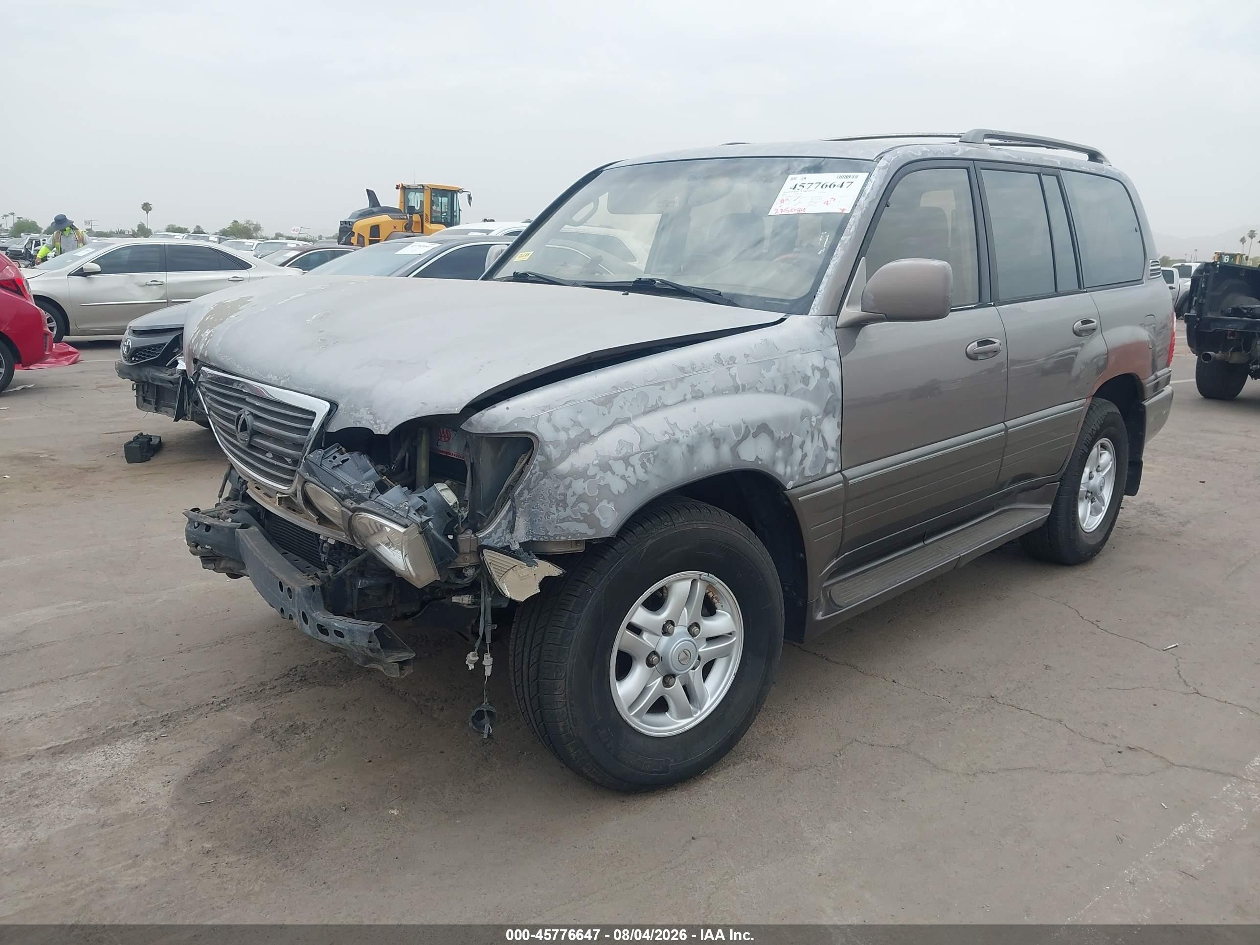 2000 Lexus Lx 470   Gray vin: JT6HT00W3Y0082744