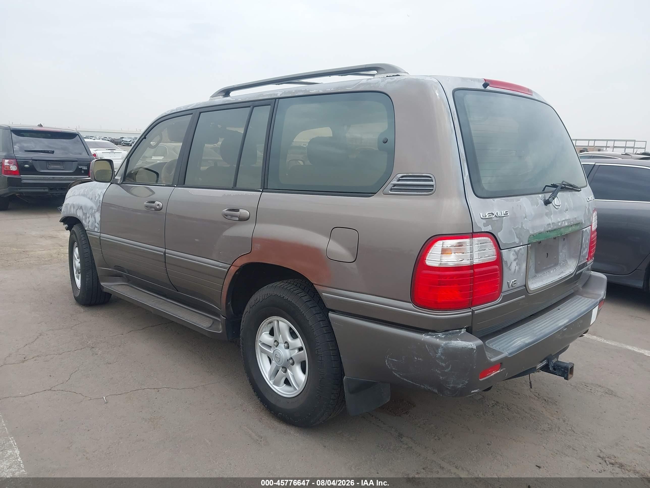 2000 Lexus Lx 470   Gray vin: JT6HT00W3Y0082744