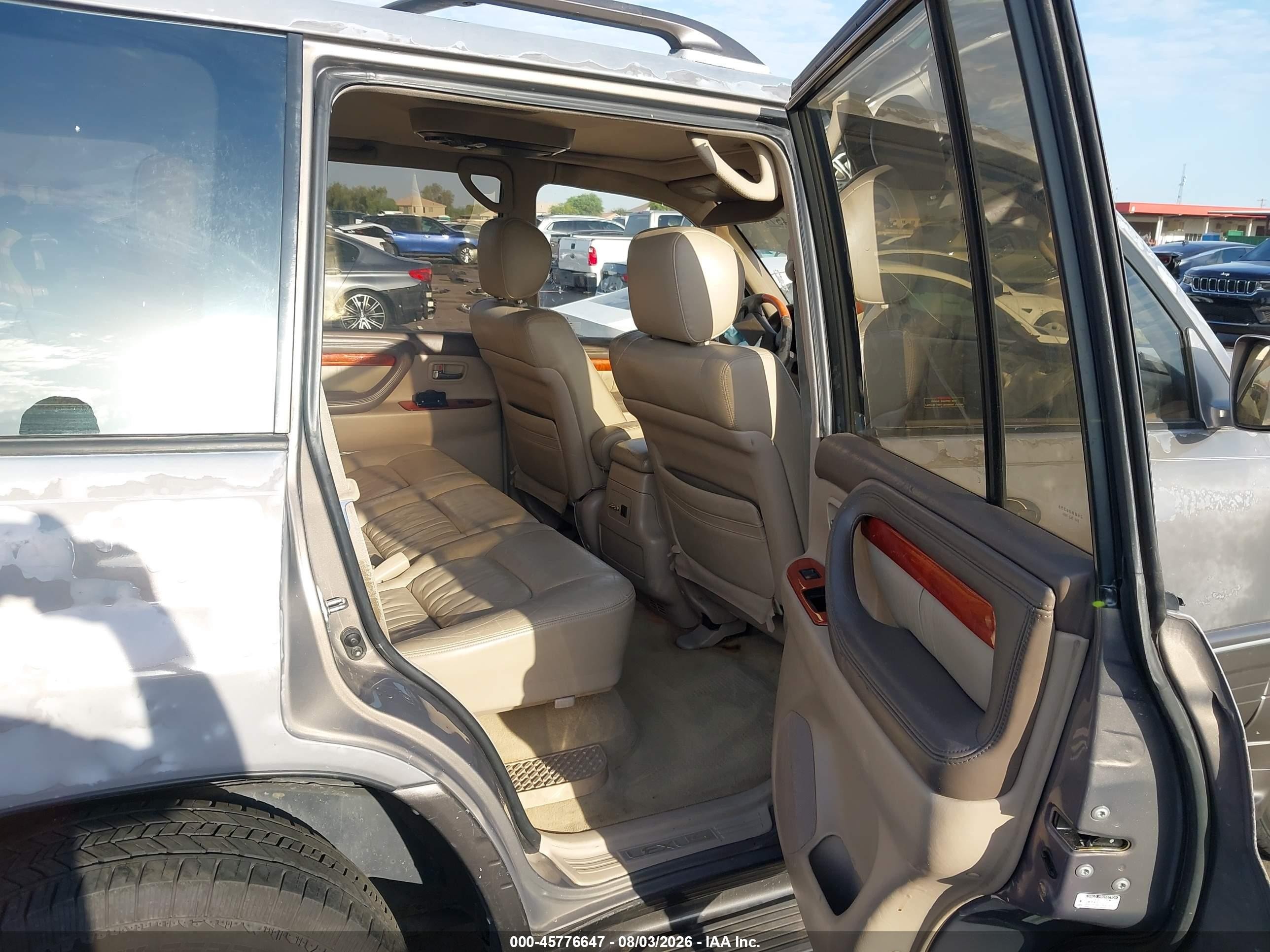 2000 Lexus Lx 470   Gray vin: JT6HT00W3Y0082744