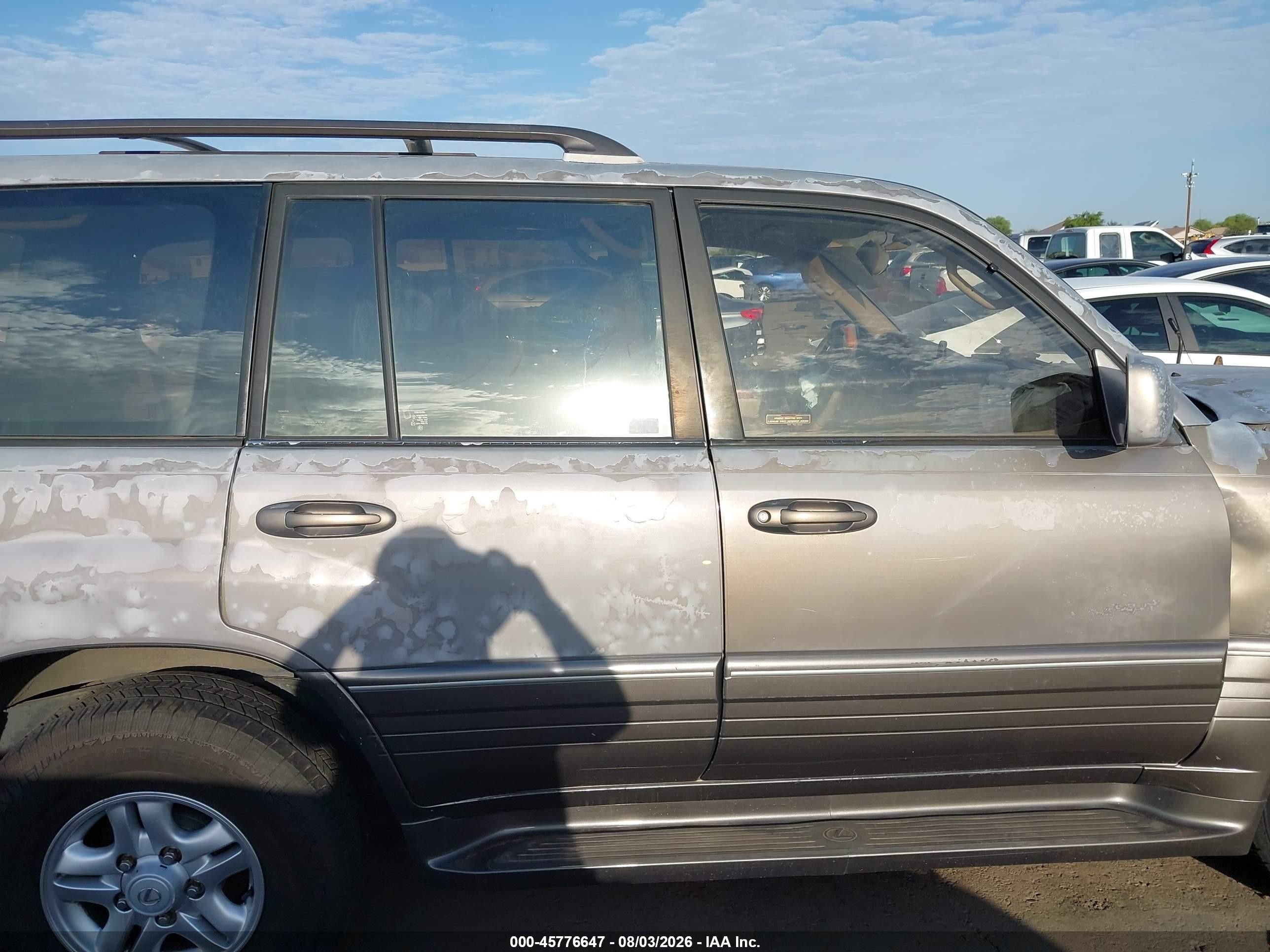 2000 Lexus Lx 470   Gray vin: JT6HT00W3Y0082744