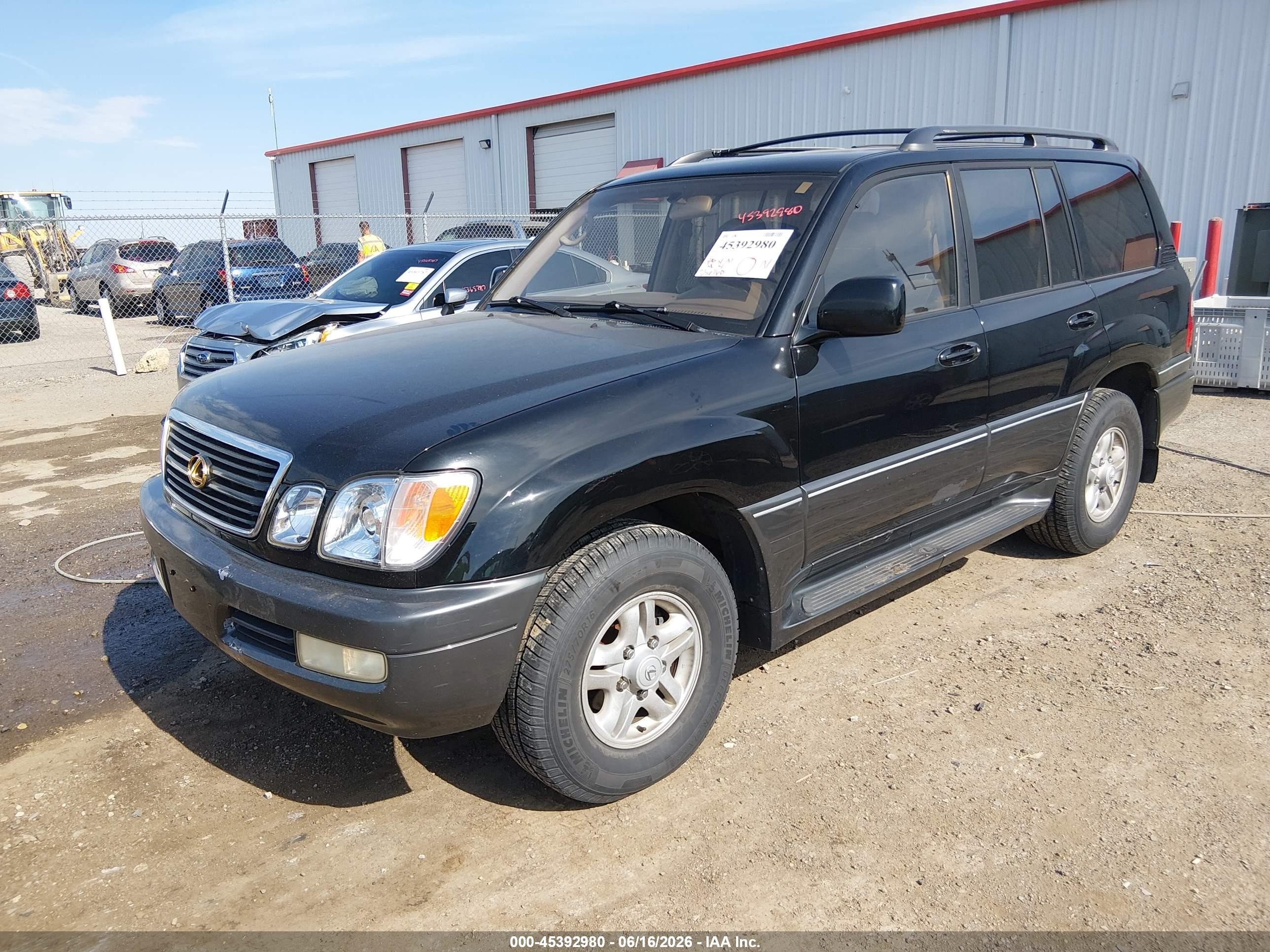 1998 Lexus Lx 470   Черный vin: JT6HT00W4W0010688
