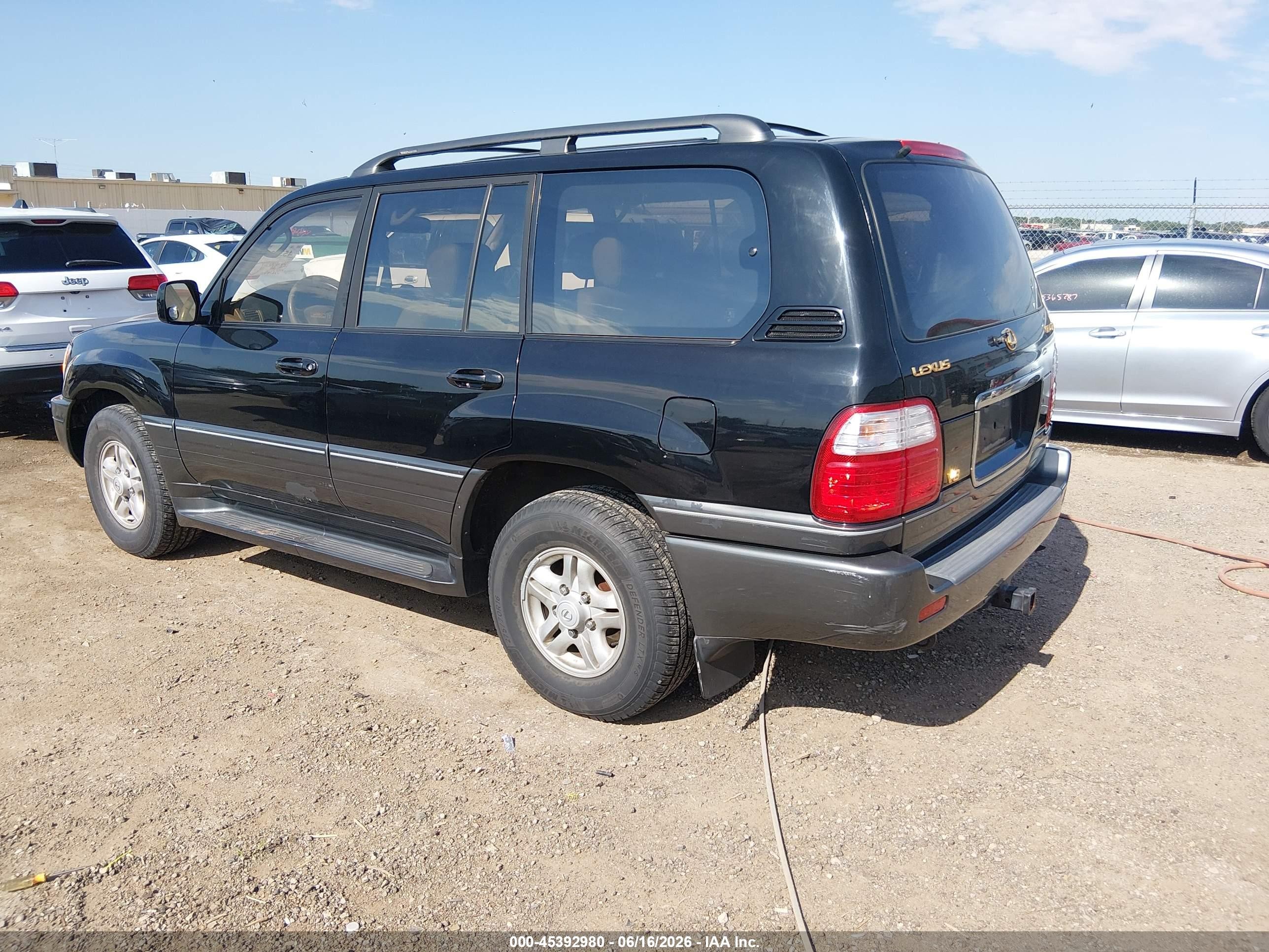 1998 Lexus Lx 470   Черный vin: JT6HT00W4W0010688