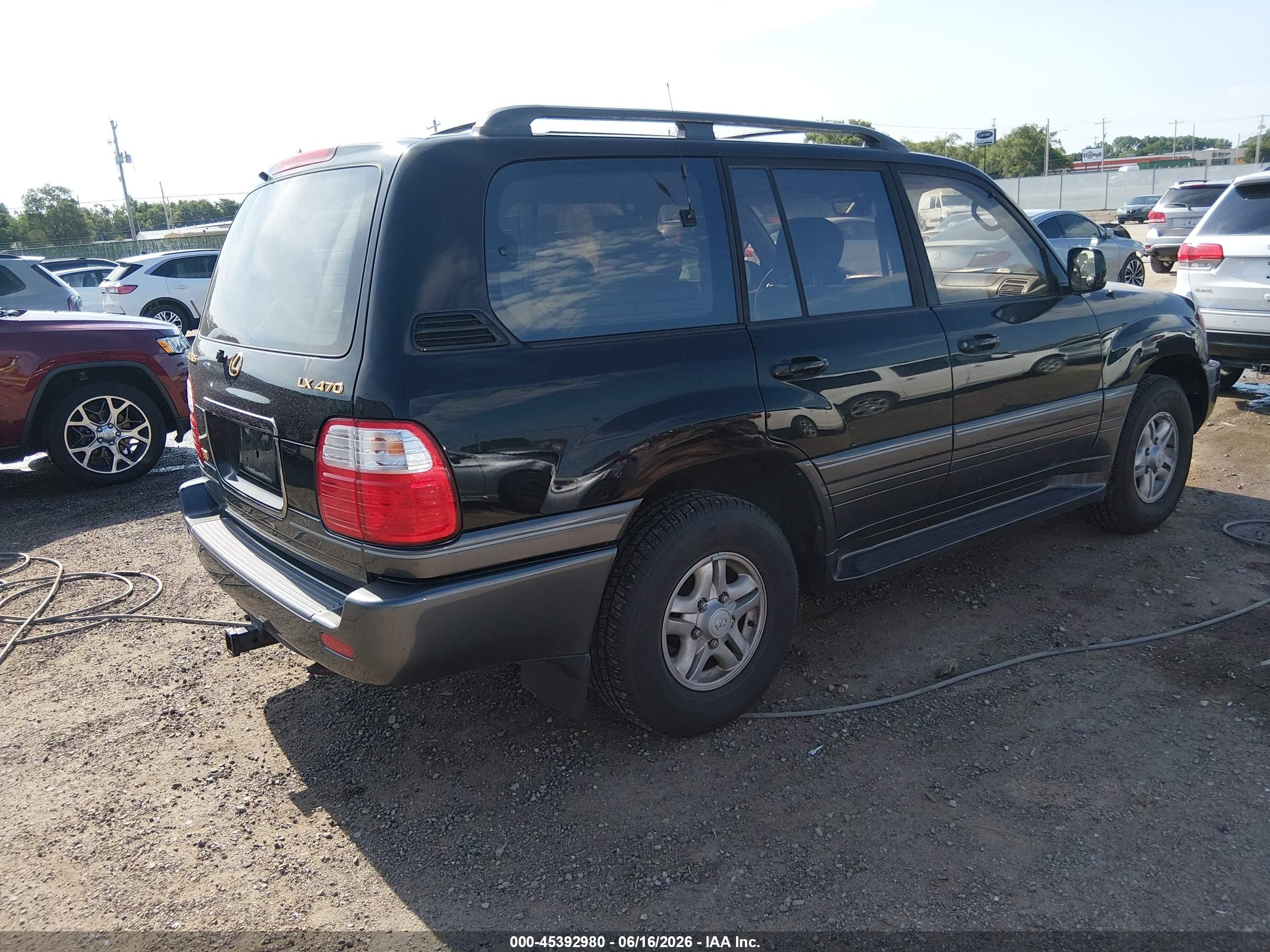 1998 Lexus Lx 470   Черный vin: JT6HT00W4W0010688