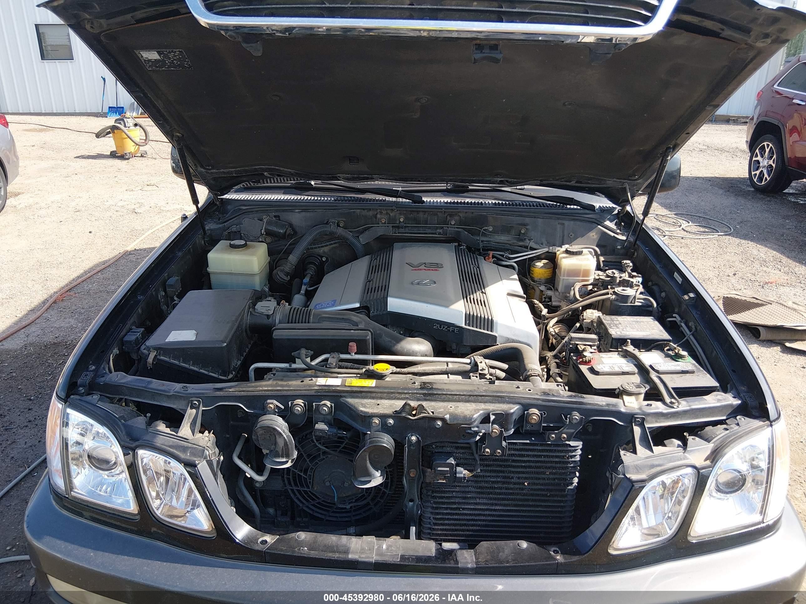 1998 Lexus Lx 470   Черный vin: JT6HT00W4W0010688
