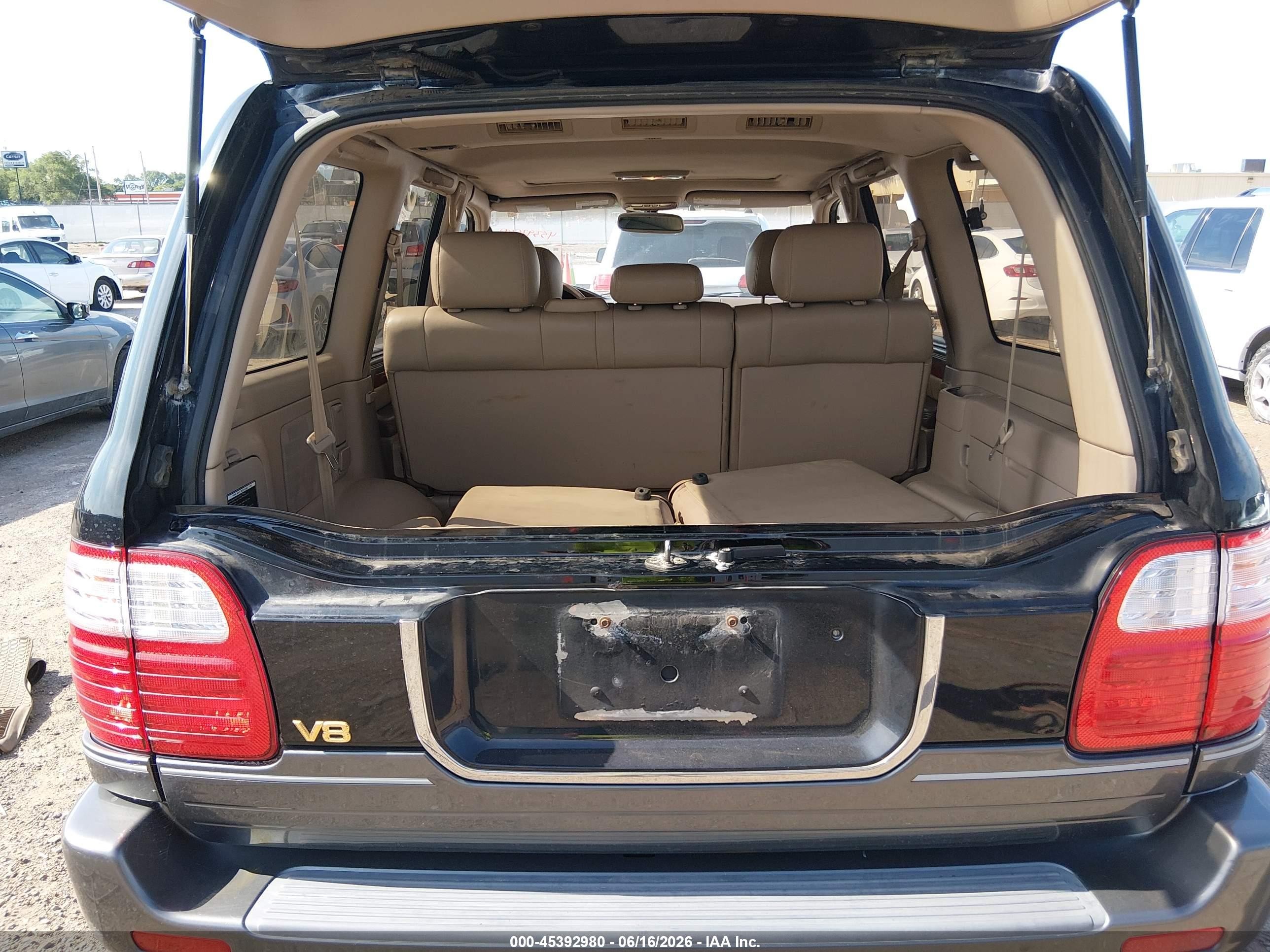1998 Lexus Lx 470   Черный vin: JT6HT00W4W0010688