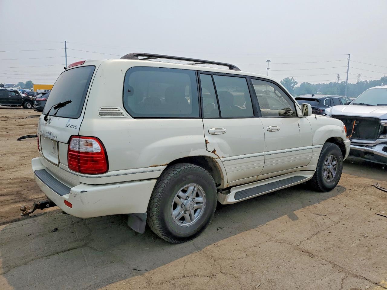 2000 Lexus Lx 470 White vin: JT6HT00W5Y0098542