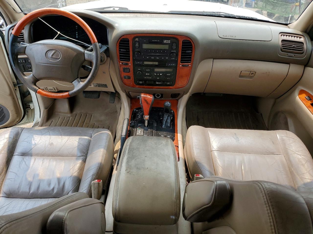 2000 Lexus Lx 470 White vin: JT6HT00W5Y0098542