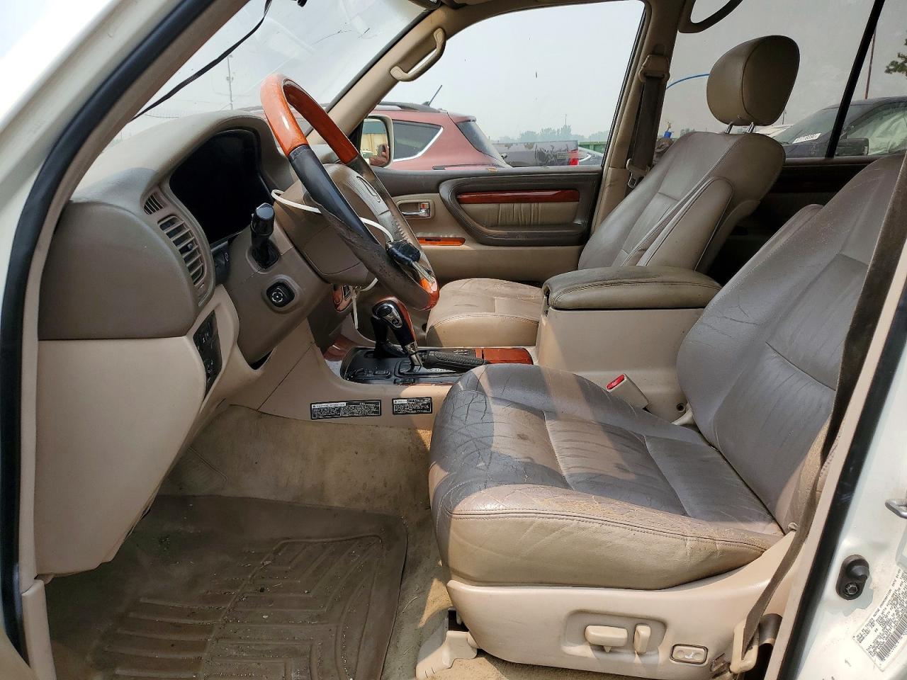 2000 Lexus Lx 470 White vin: JT6HT00W5Y0098542