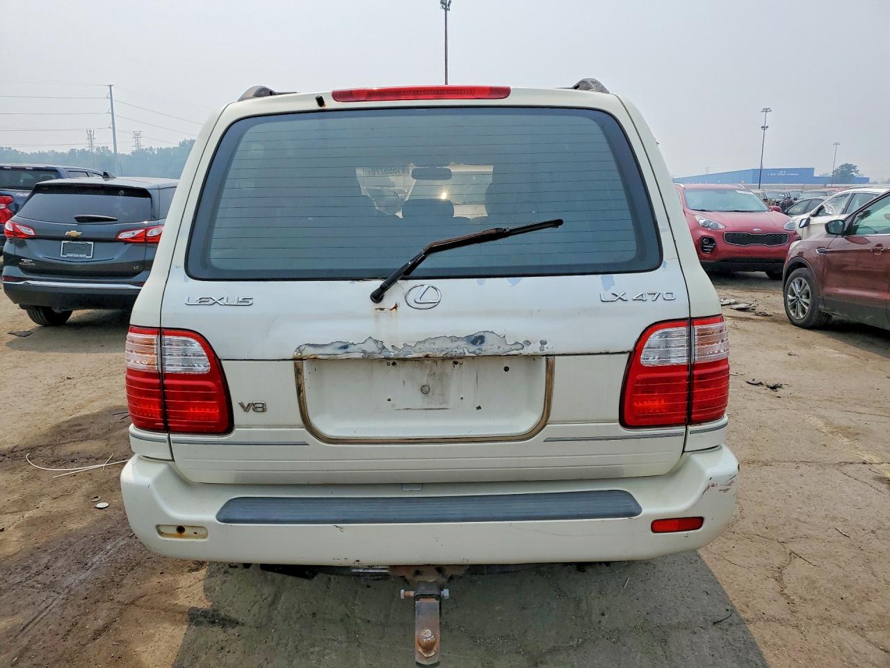 2000 Lexus Lx 470 White vin: JT6HT00W5Y0098542