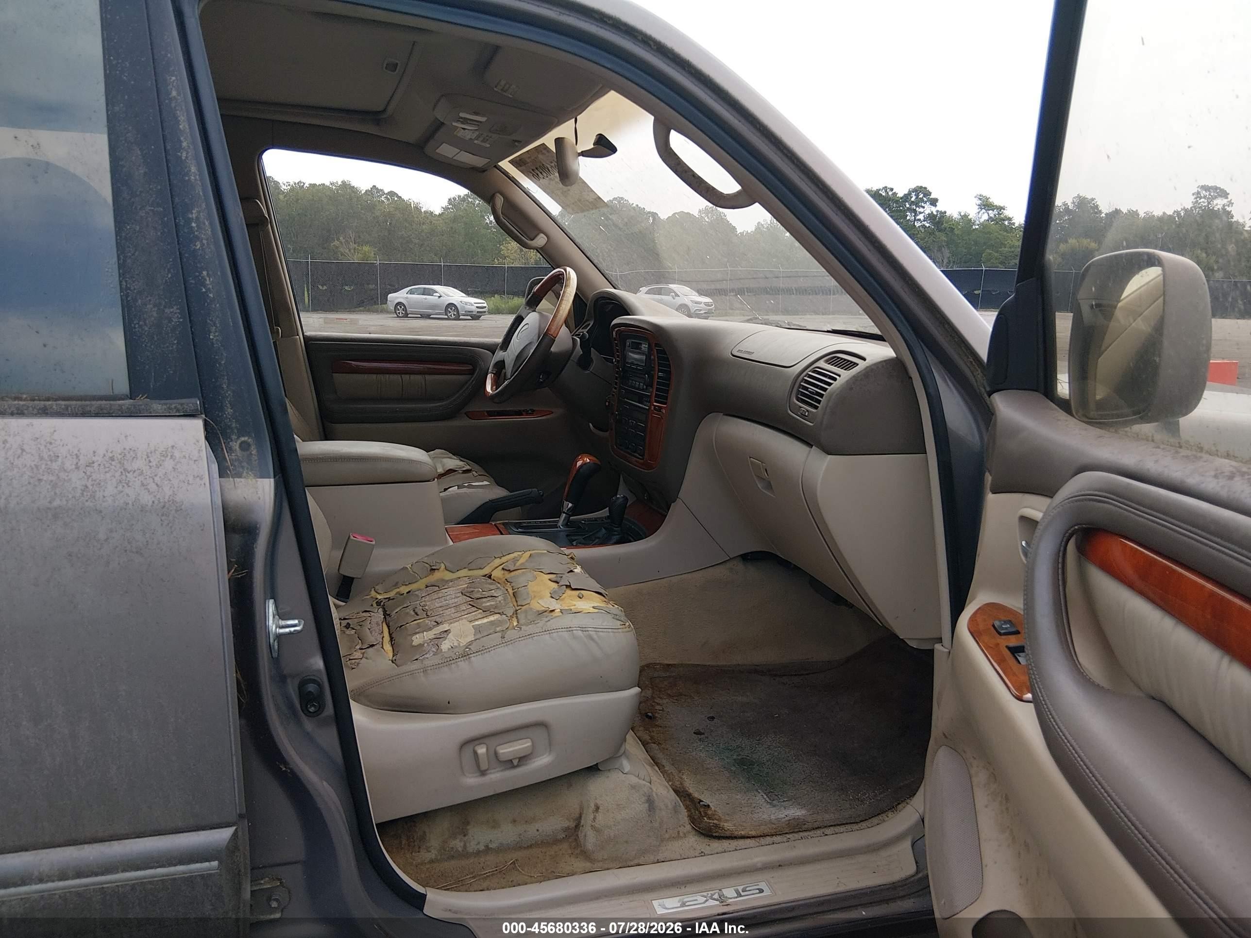 2000 Lexus Lx 470   Gray vin: JT6HT00W8Y0088412