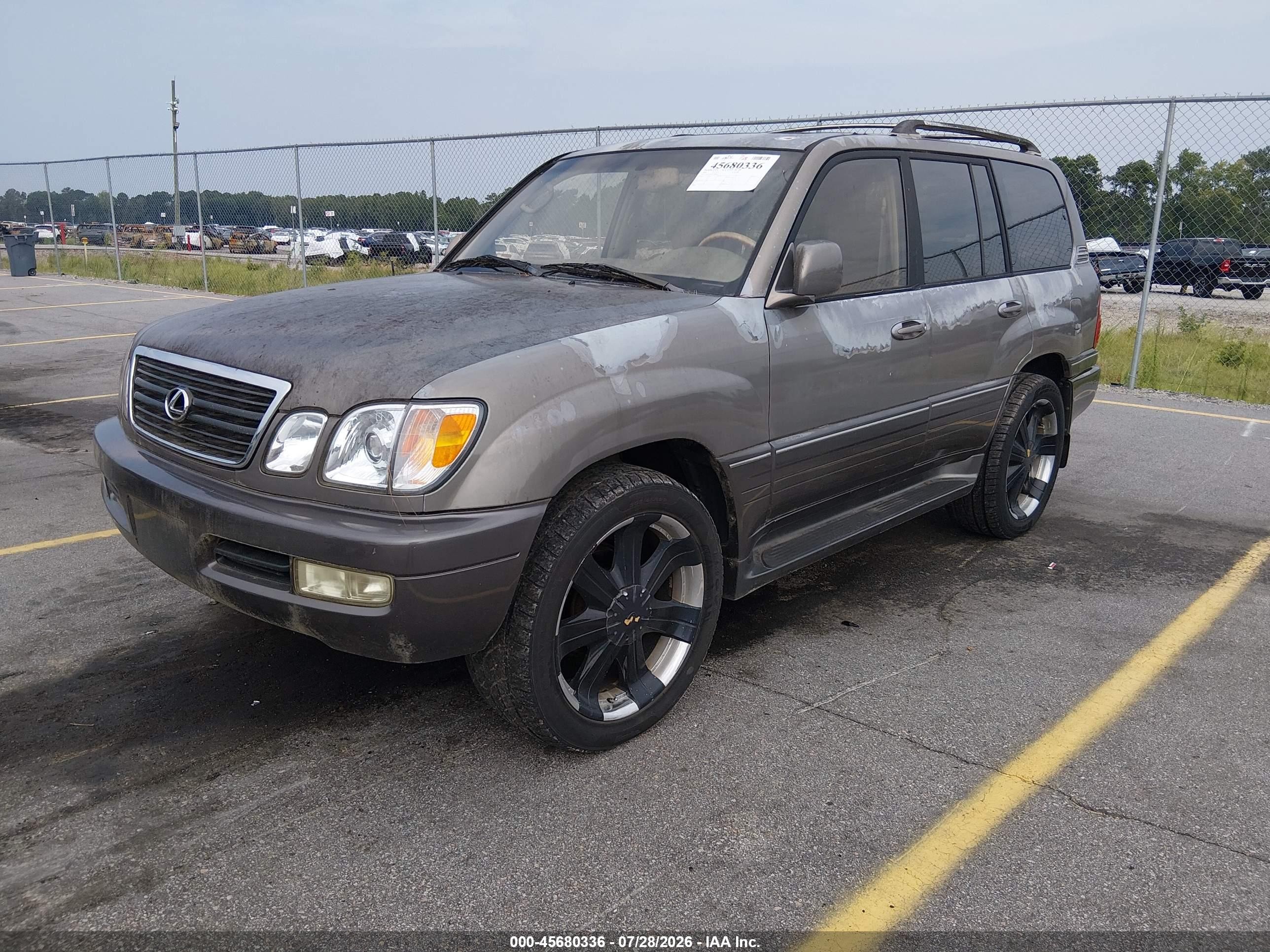 2000 Lexus Lx 470   Gray vin: JT6HT00W8Y0088412