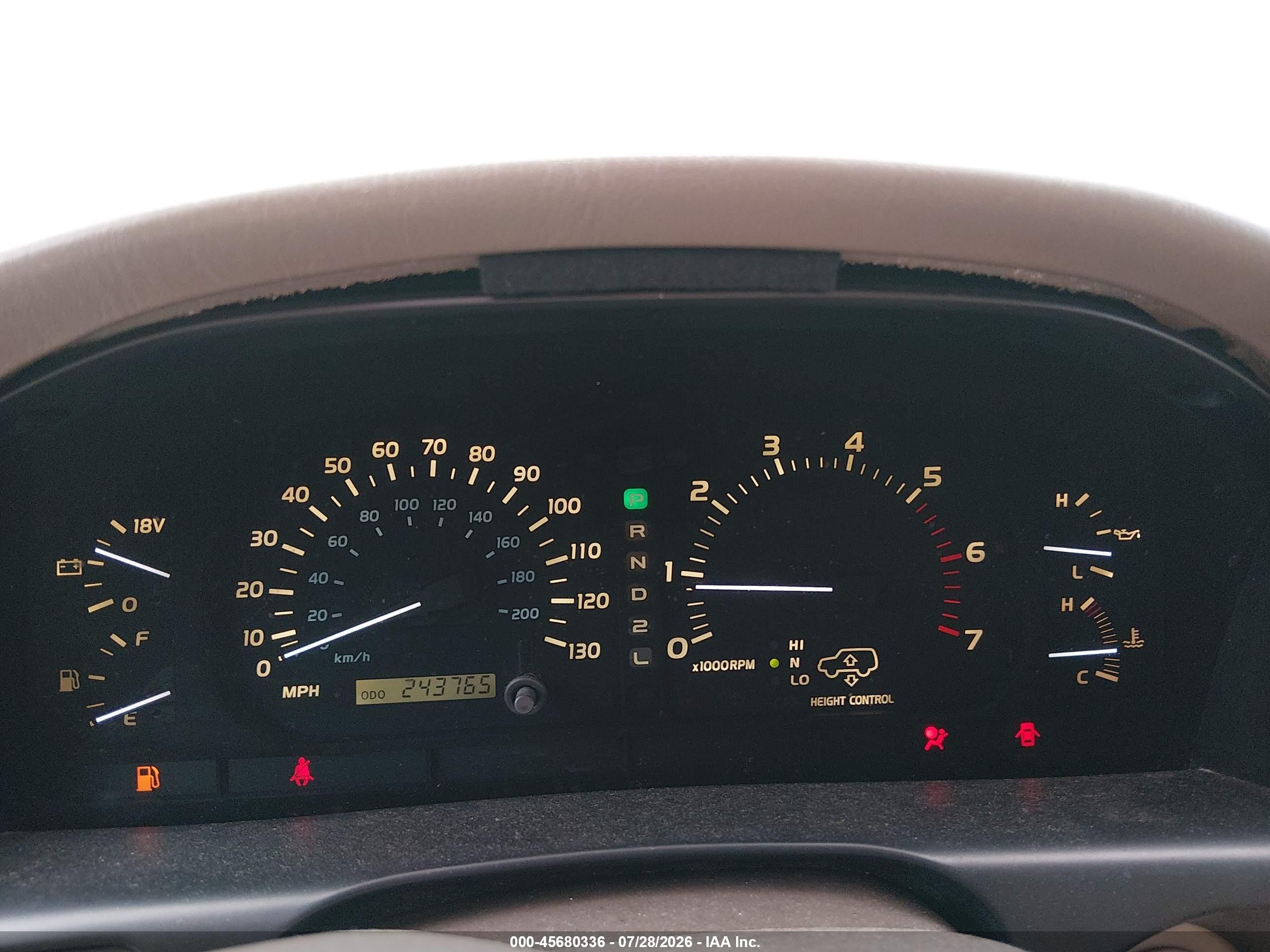 2000 Lexus Lx 470   Gray vin: JT6HT00W8Y0088412