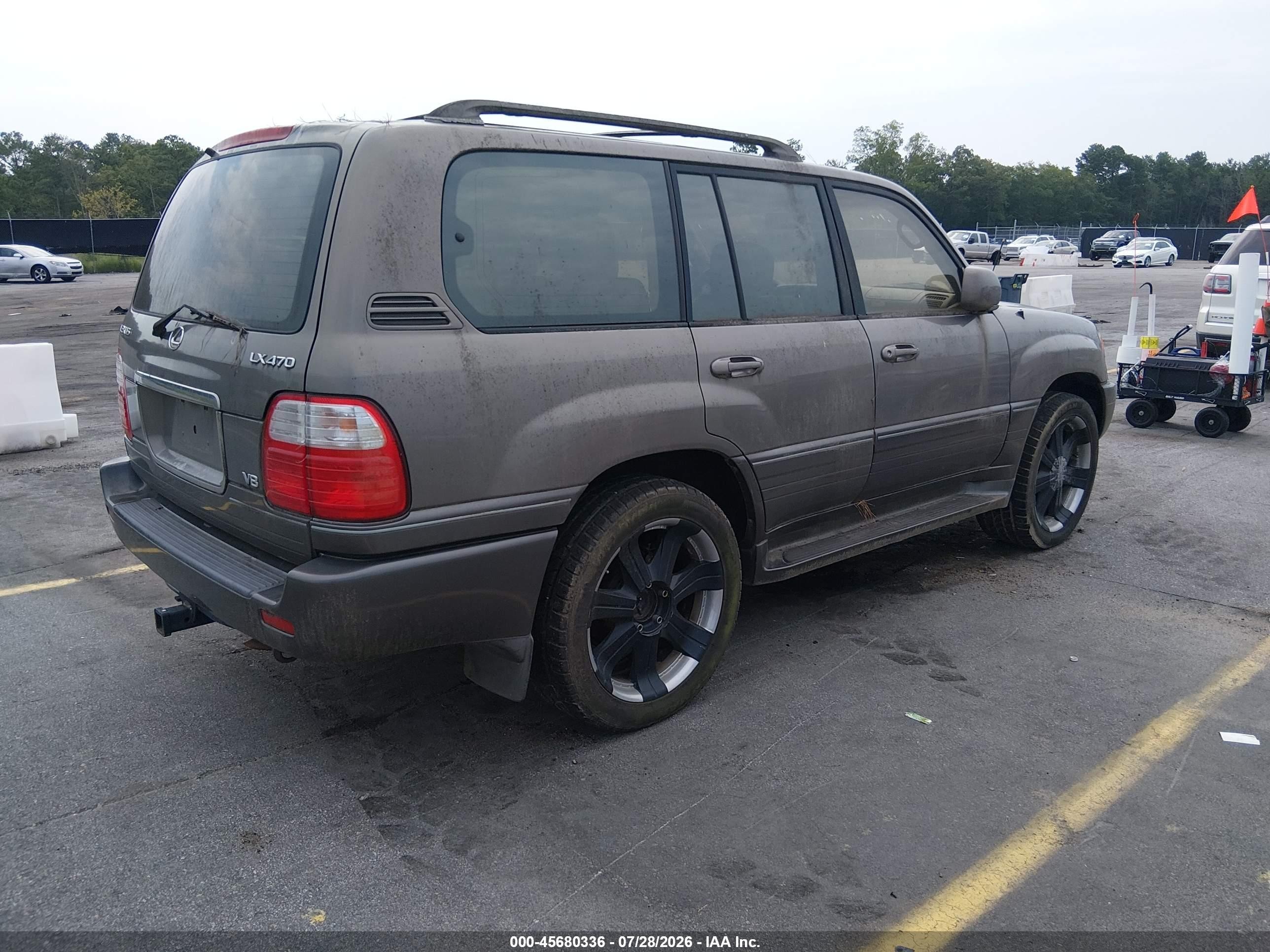 2000 Lexus Lx 470   Gray vin: JT6HT00W8Y0088412