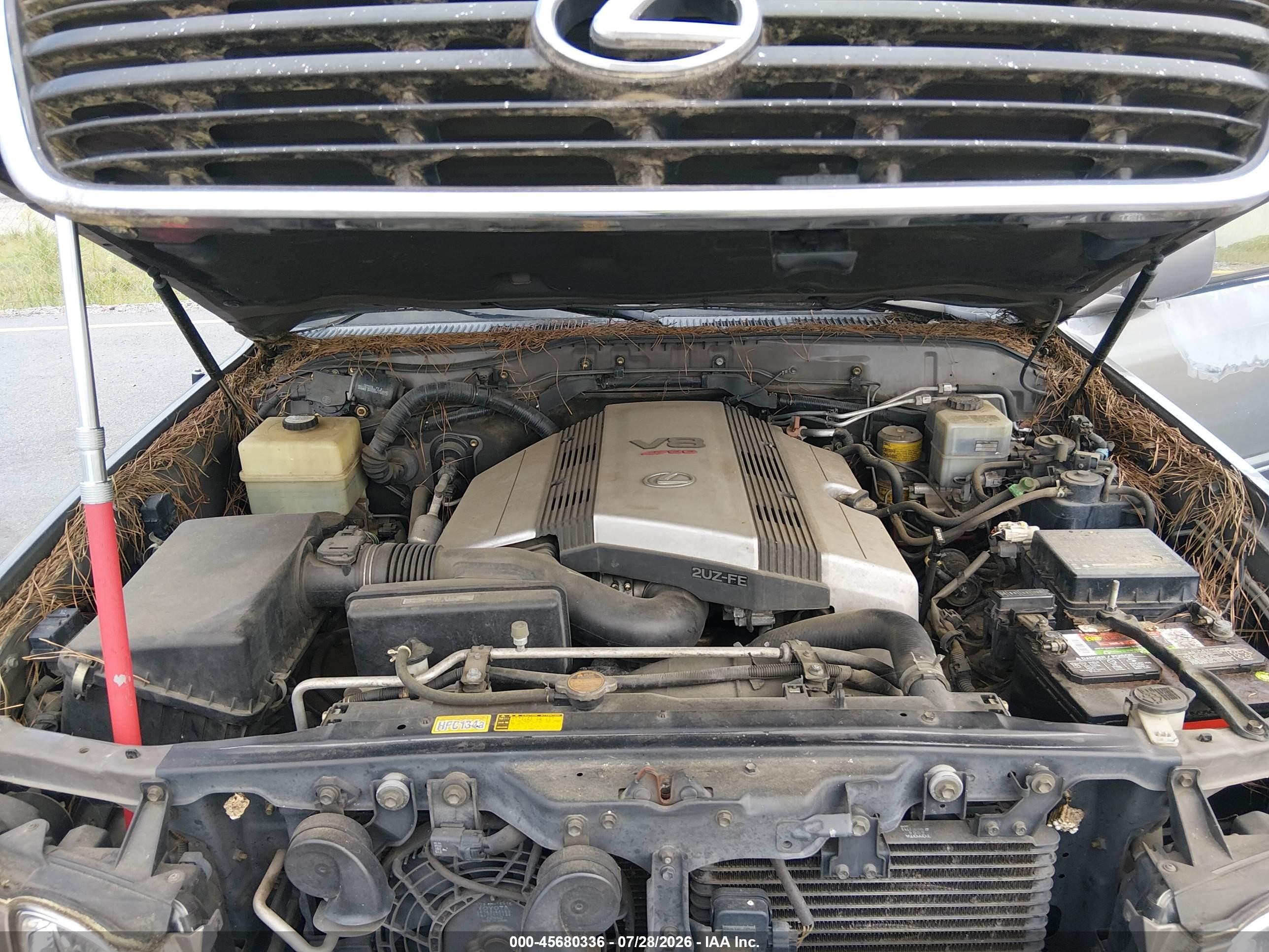 2000 Lexus Lx 470   Gray vin: JT6HT00W8Y0088412