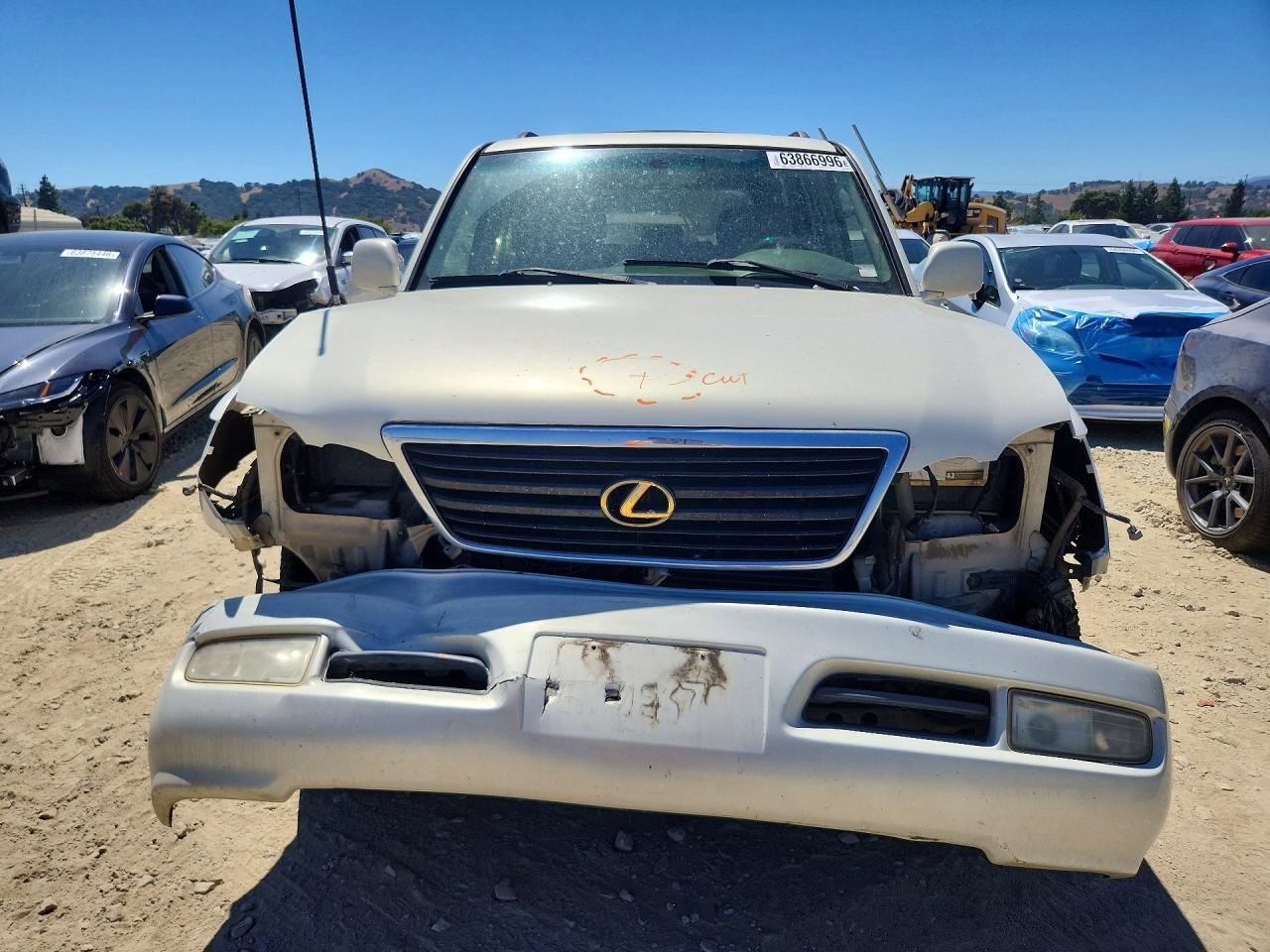2000 Lexus Lx 470 White vin: JT6HT00W8Y0104981