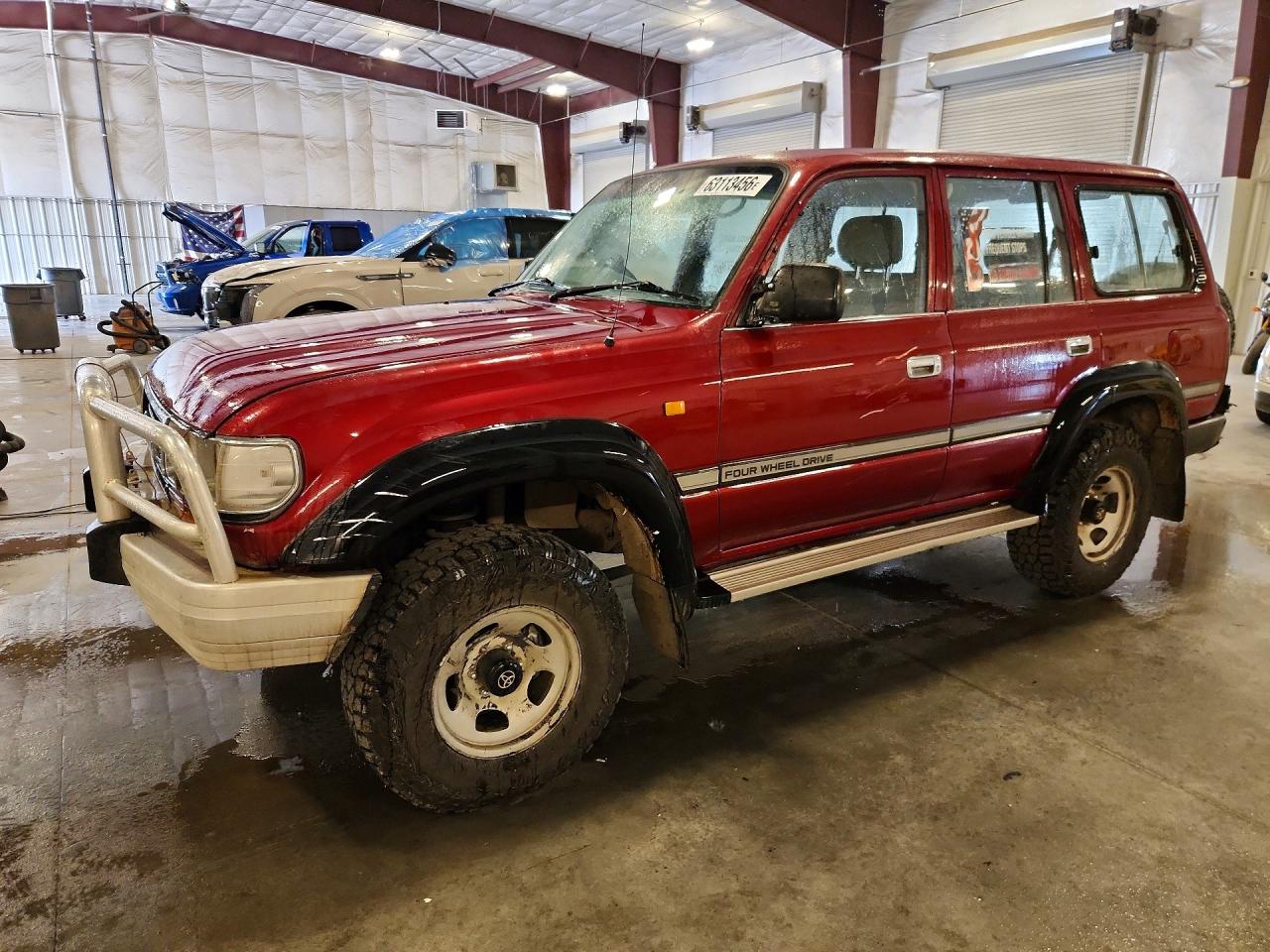 1993 Toyota Land Cruiser Maroon vin: JT711UJ8008004553