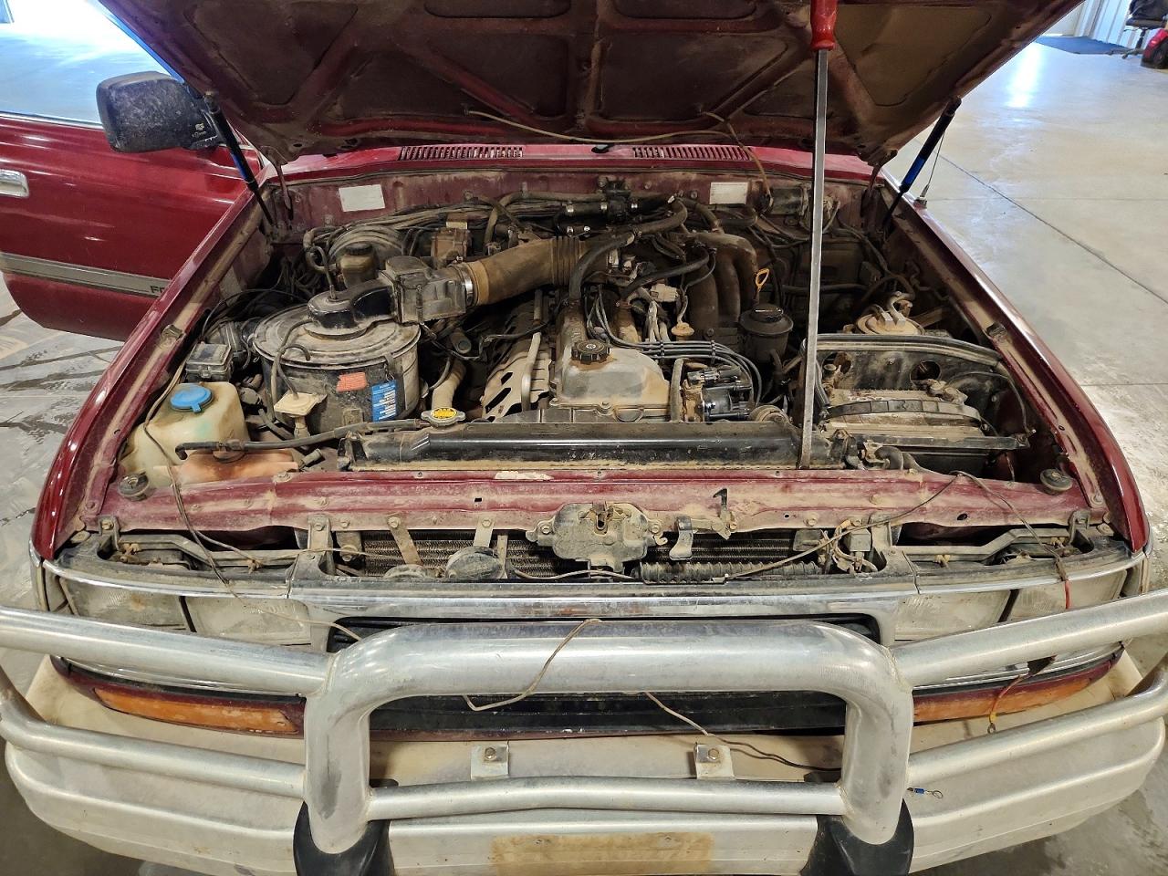 1993 Toyota Land Cruiser Maroon vin: JT711UJ8008004553