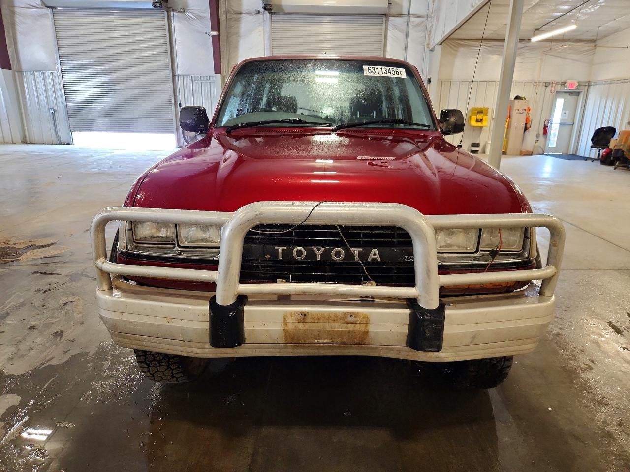 1993 Toyota Land Cruiser Maroon vin: JT711UJ8008004553