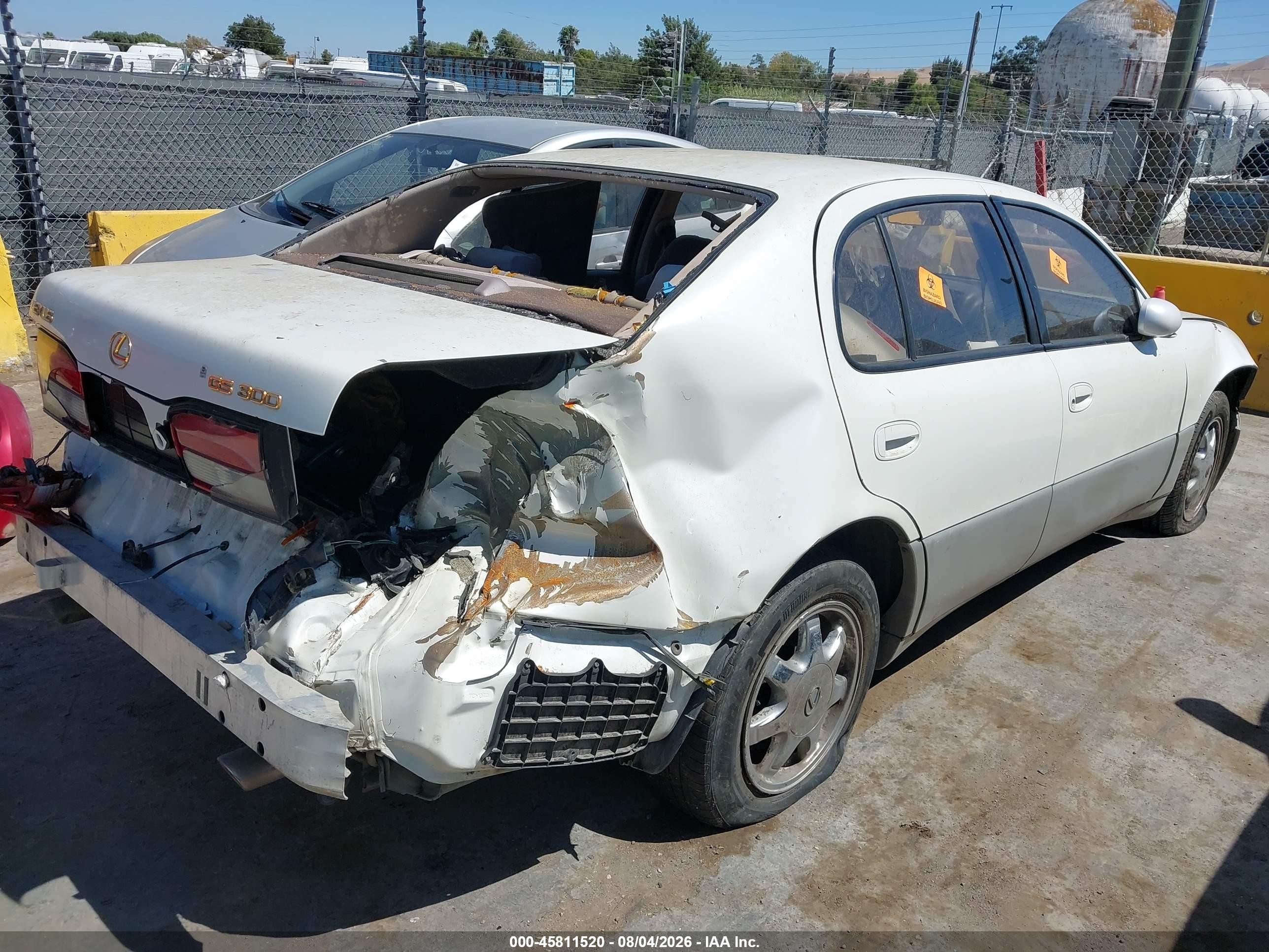 1996 Lexus Gs 300 White vin: JT8BD42S9T0116402