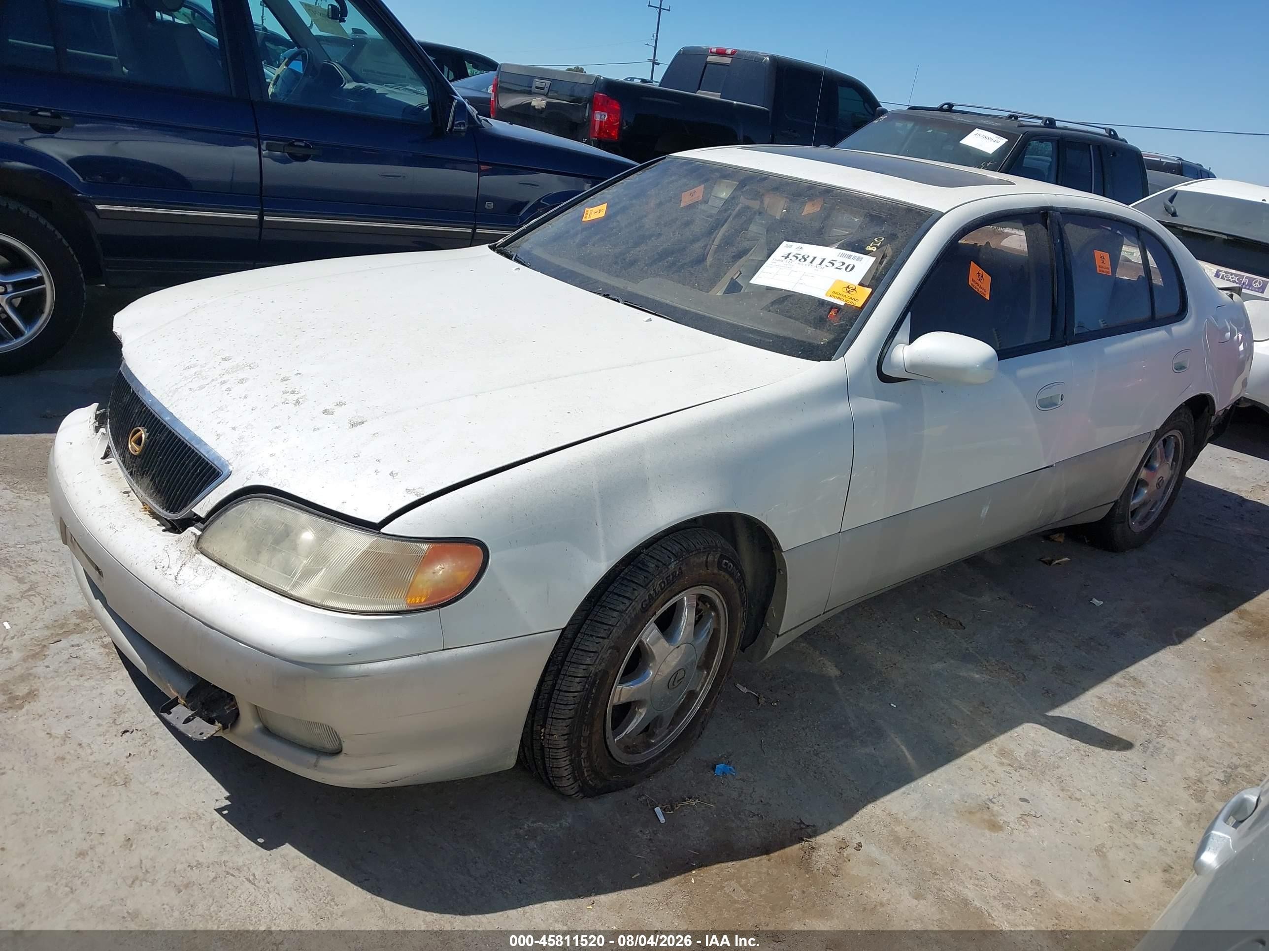 1996 Lexus Gs 300 White vin: JT8BD42S9T0116402