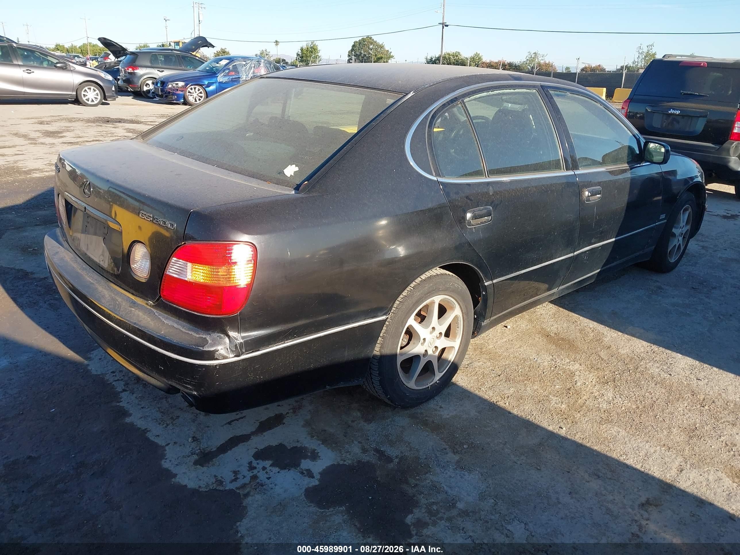 2000 Lexus Gs 300 Black vin: JT8BD68S1Y0104819