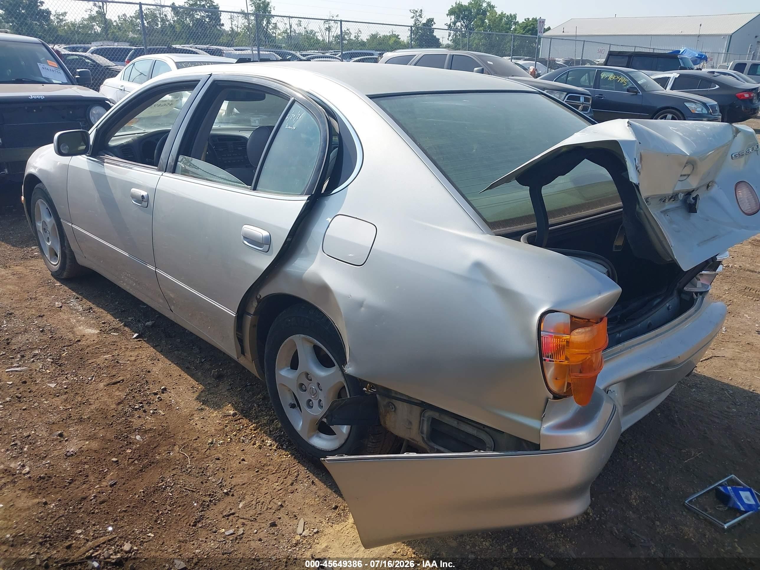 2000 Lexus Gs 300   Серебряный vin: JT8BD68S6Y0085569