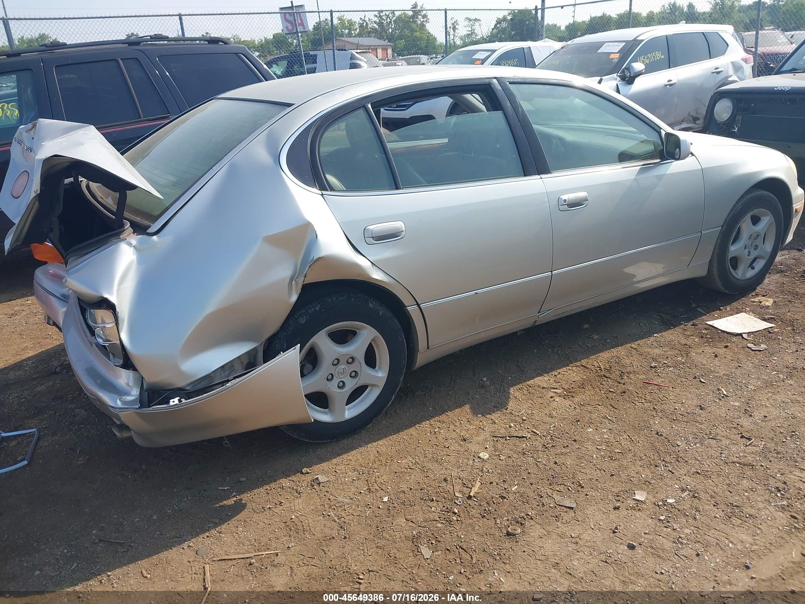 2000 Lexus Gs 300   Серебряный vin: JT8BD68S6Y0085569