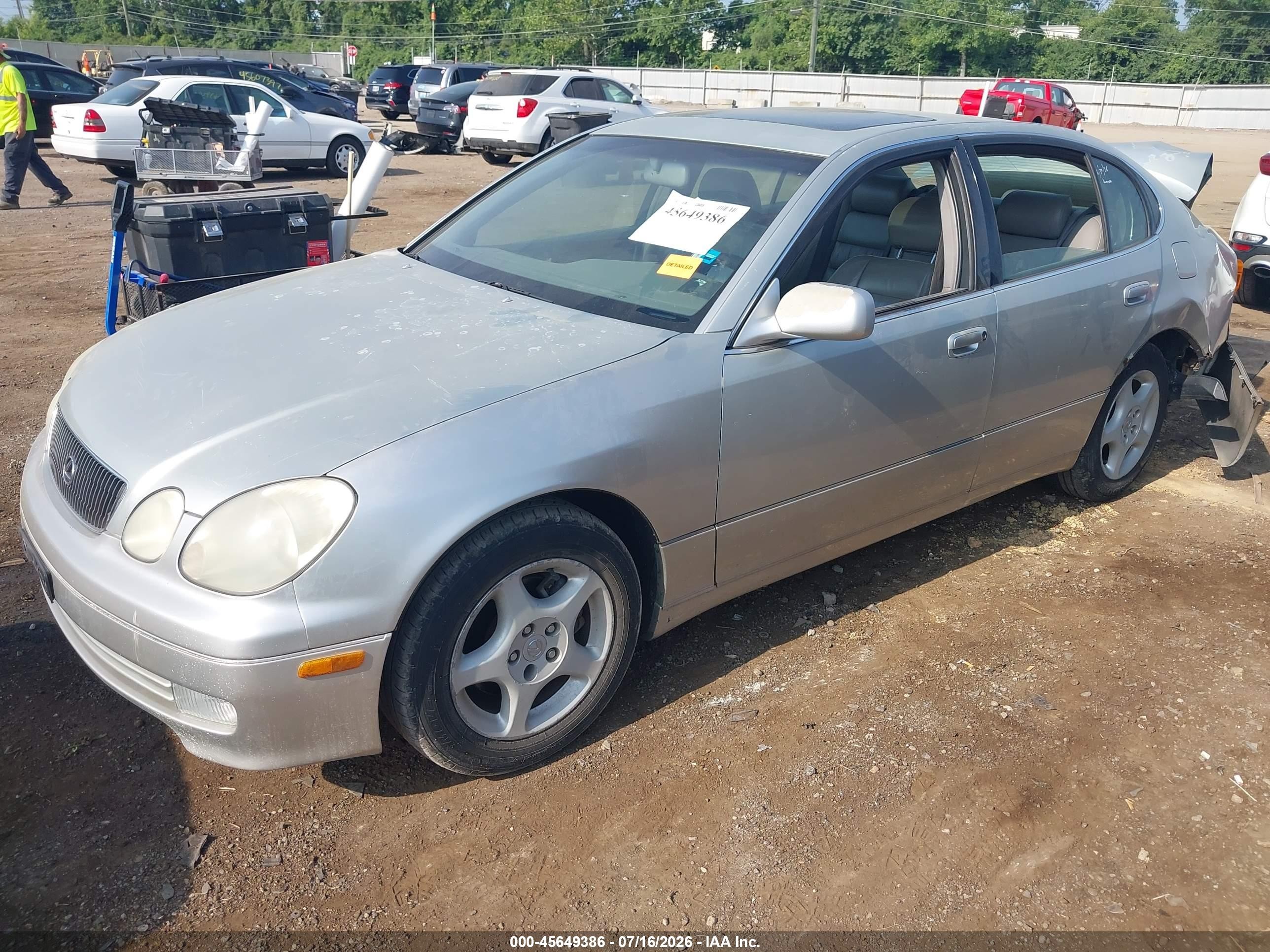 2000 Lexus Gs 300   Серебряный vin: JT8BD68S6Y0085569