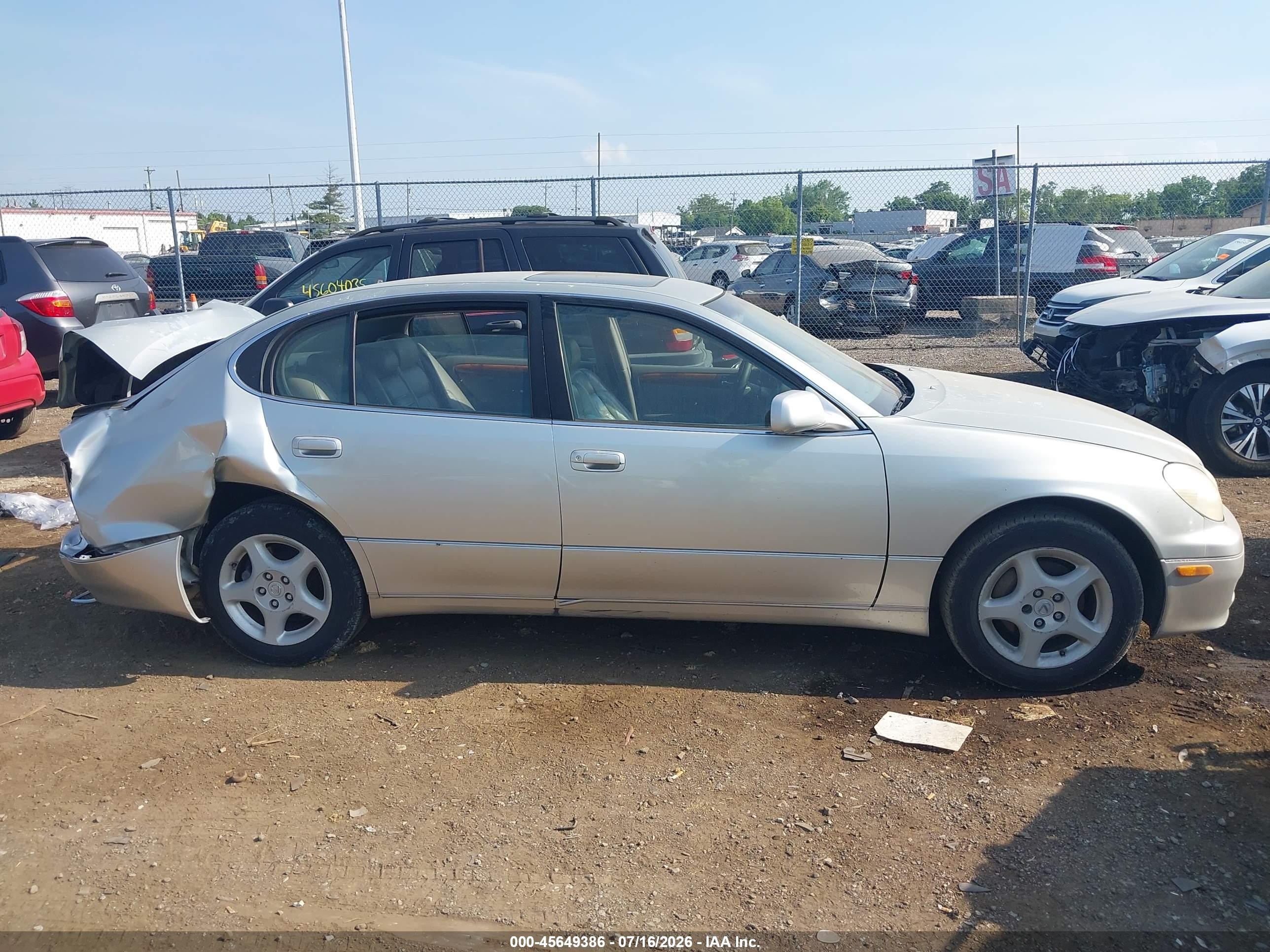2000 Lexus Gs 300   Серебряный vin: JT8BD68S6Y0085569