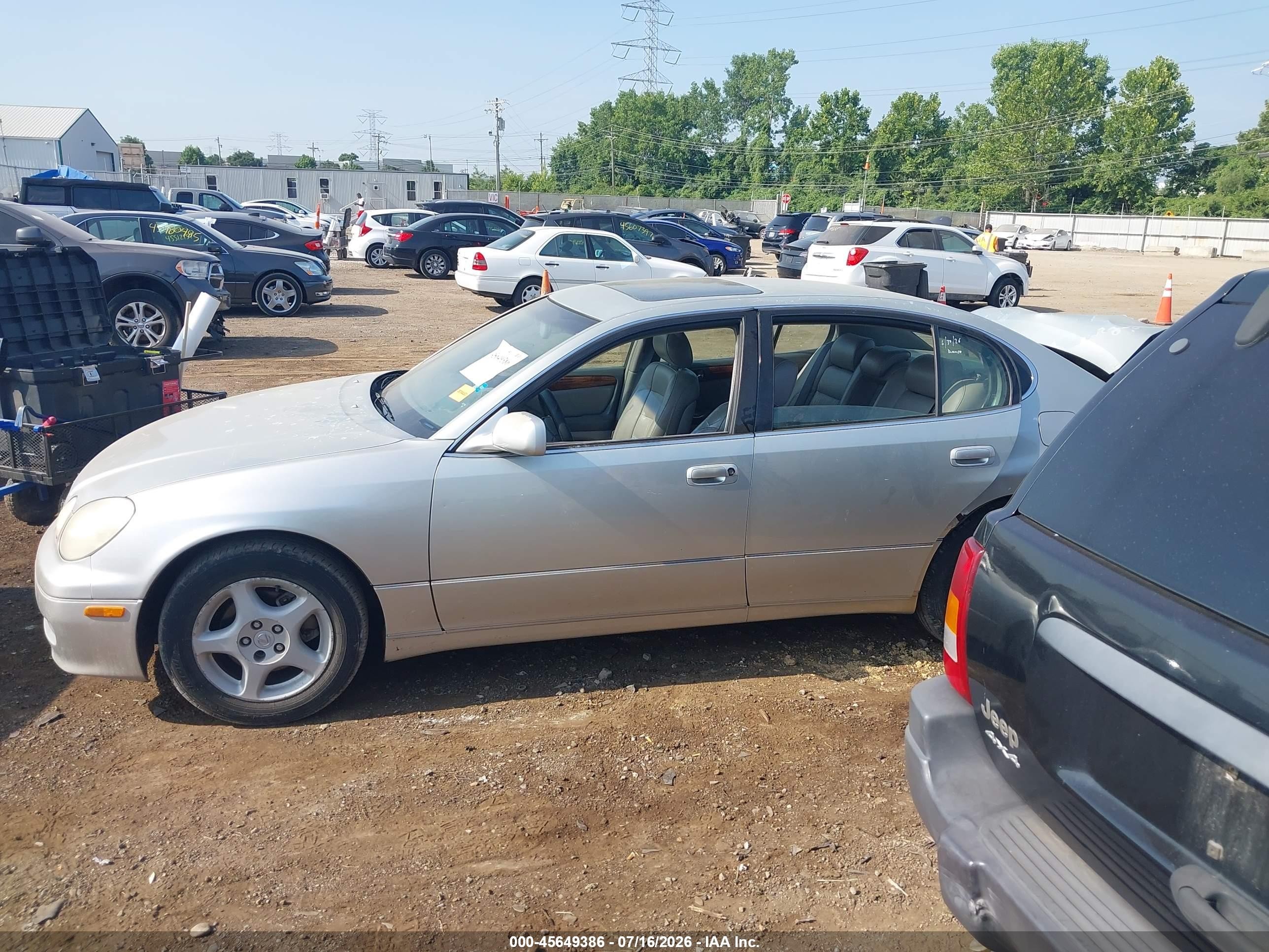 2000 Lexus Gs 300   Серебряный vin: JT8BD68S6Y0085569