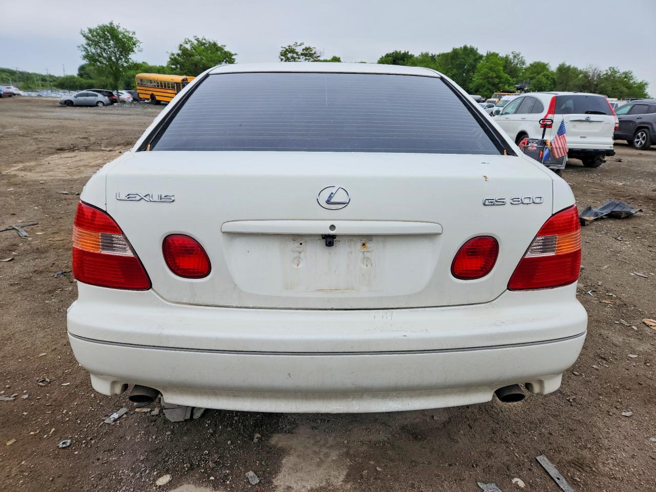 1998 Lexus Gs 300 Base White vin: JT8BD68S8W0005430