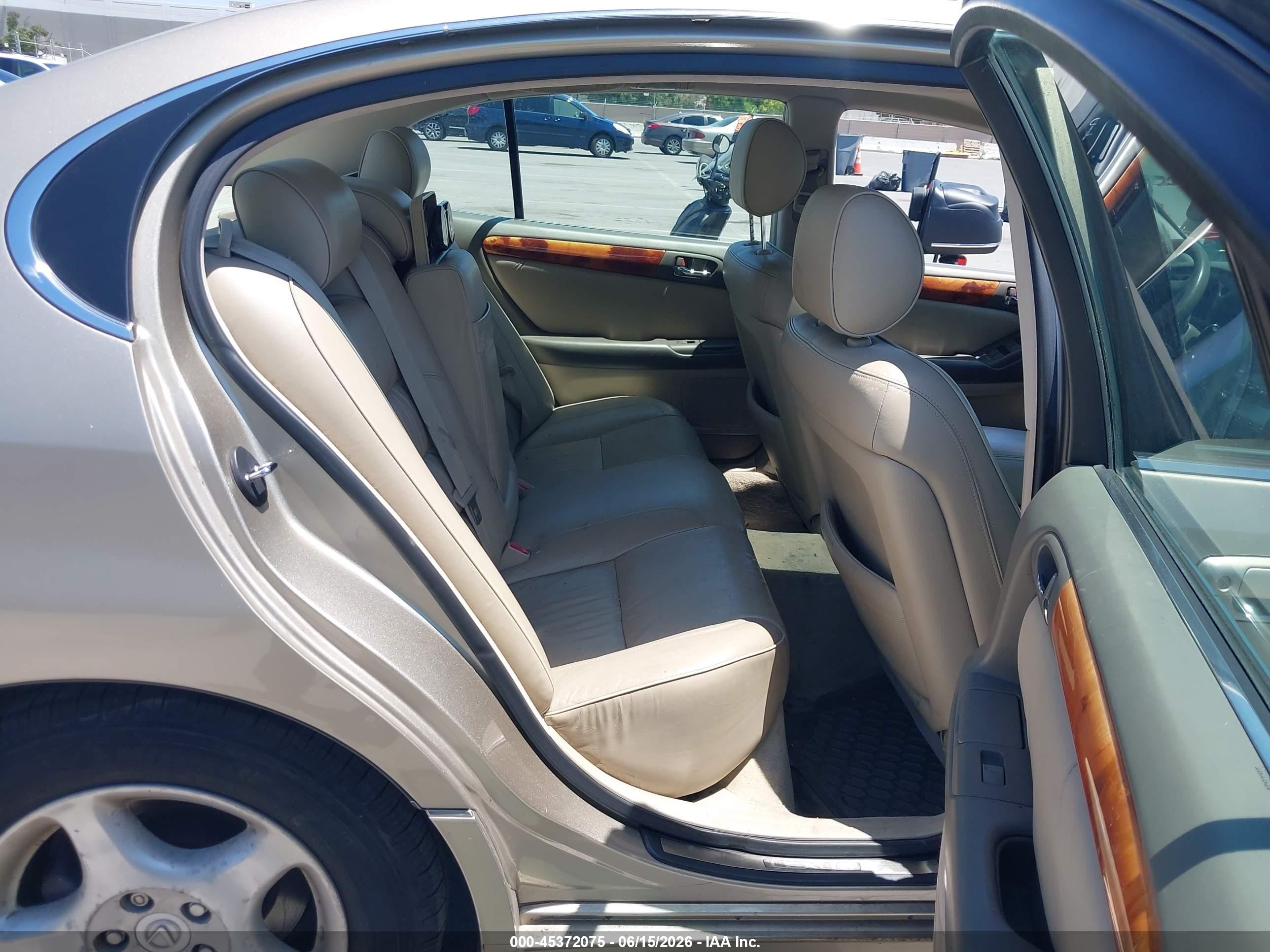 2000 Lexus Gs 300 Beige vin: JT8BD68S9Y0092001
