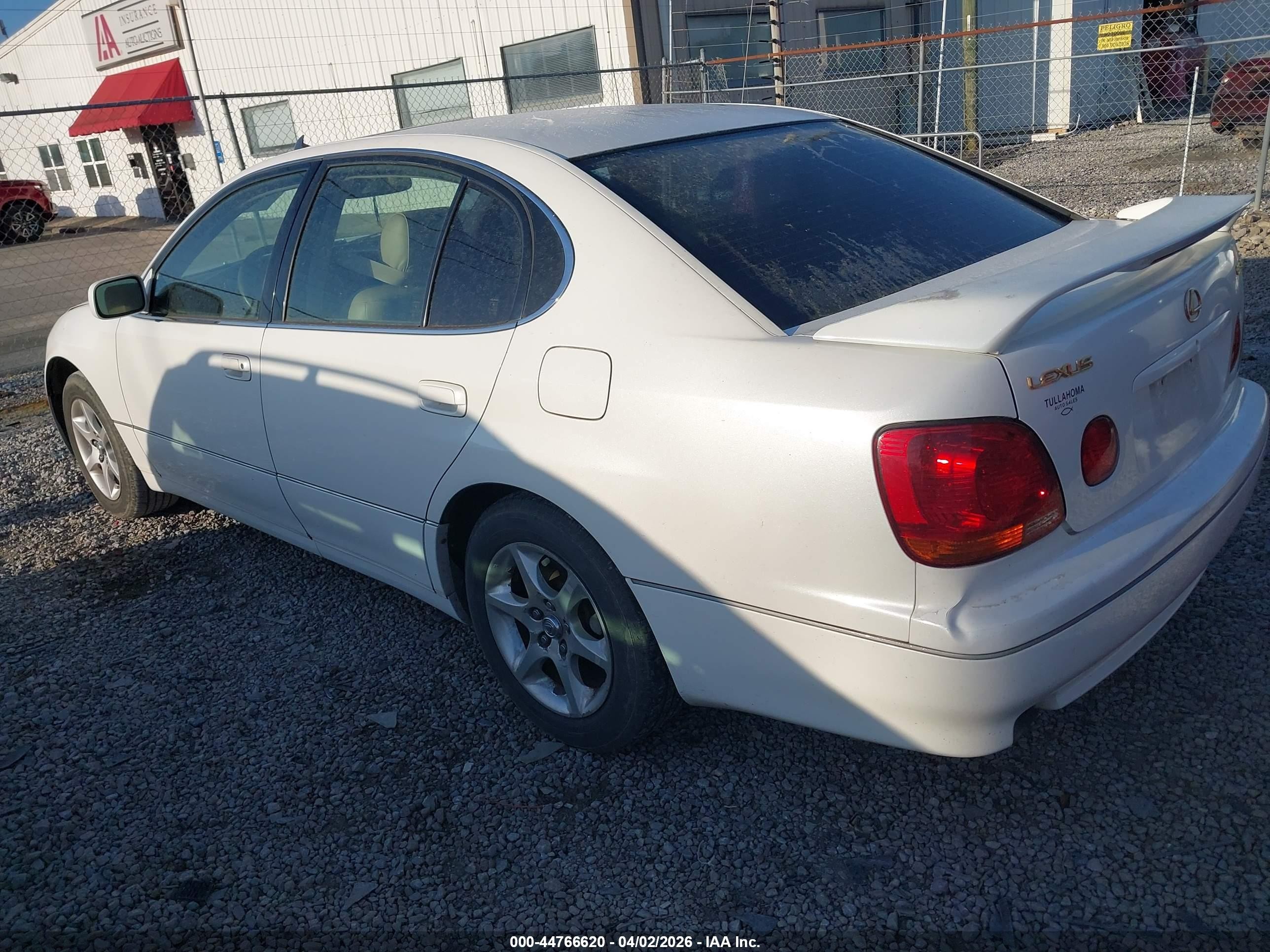 2002 Lexus Gs 300   White vin: JT8BD69S020160112