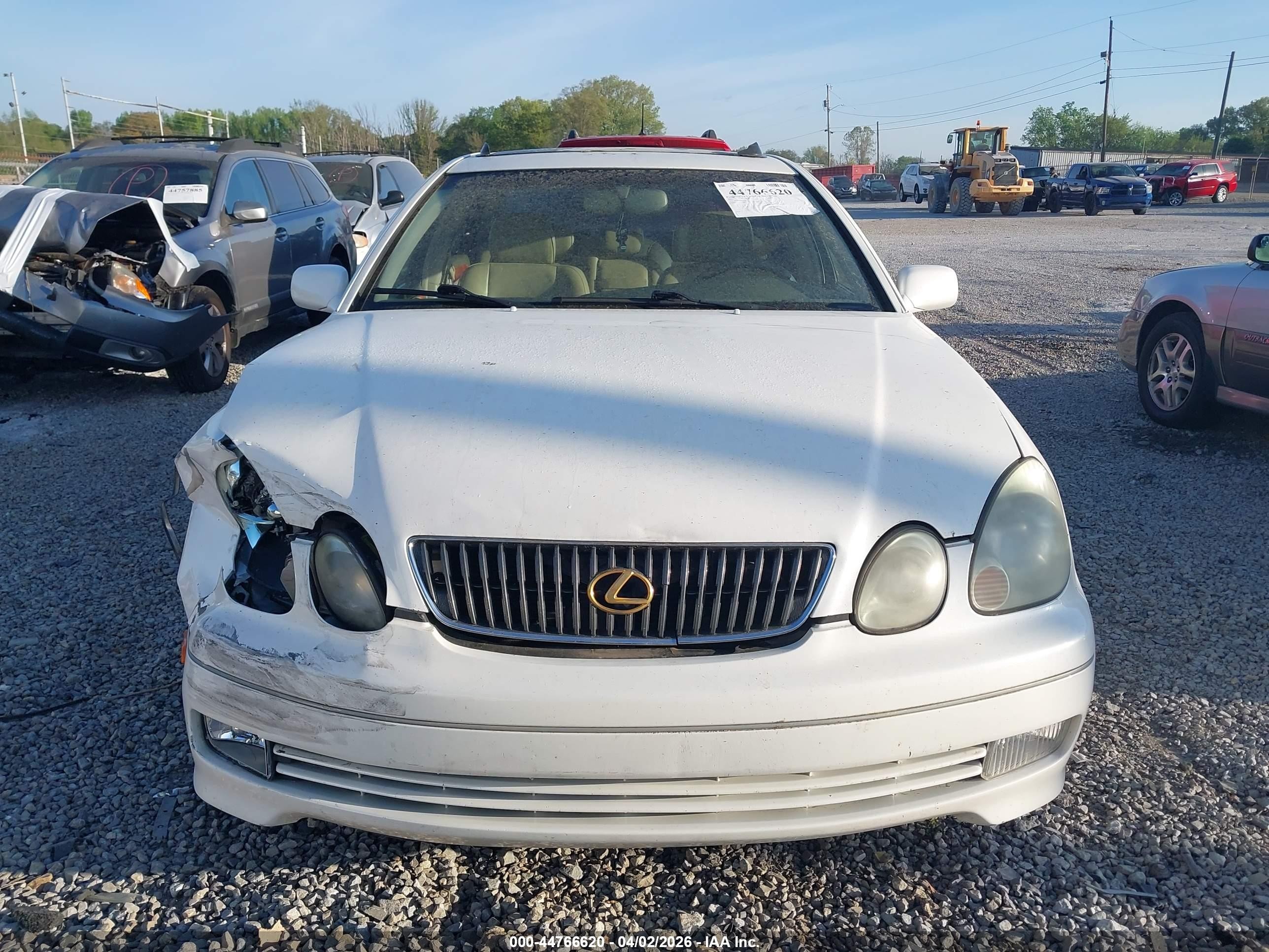 2002 Lexus Gs 300   White vin: JT8BD69S020160112